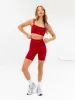 Ultimate Sports Bra & Shorts Set - Cherry Red sold by Blakely