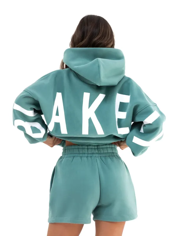 Isabel Hoodie & Jogger Shorts Set - Deep Sage sold by Blakely