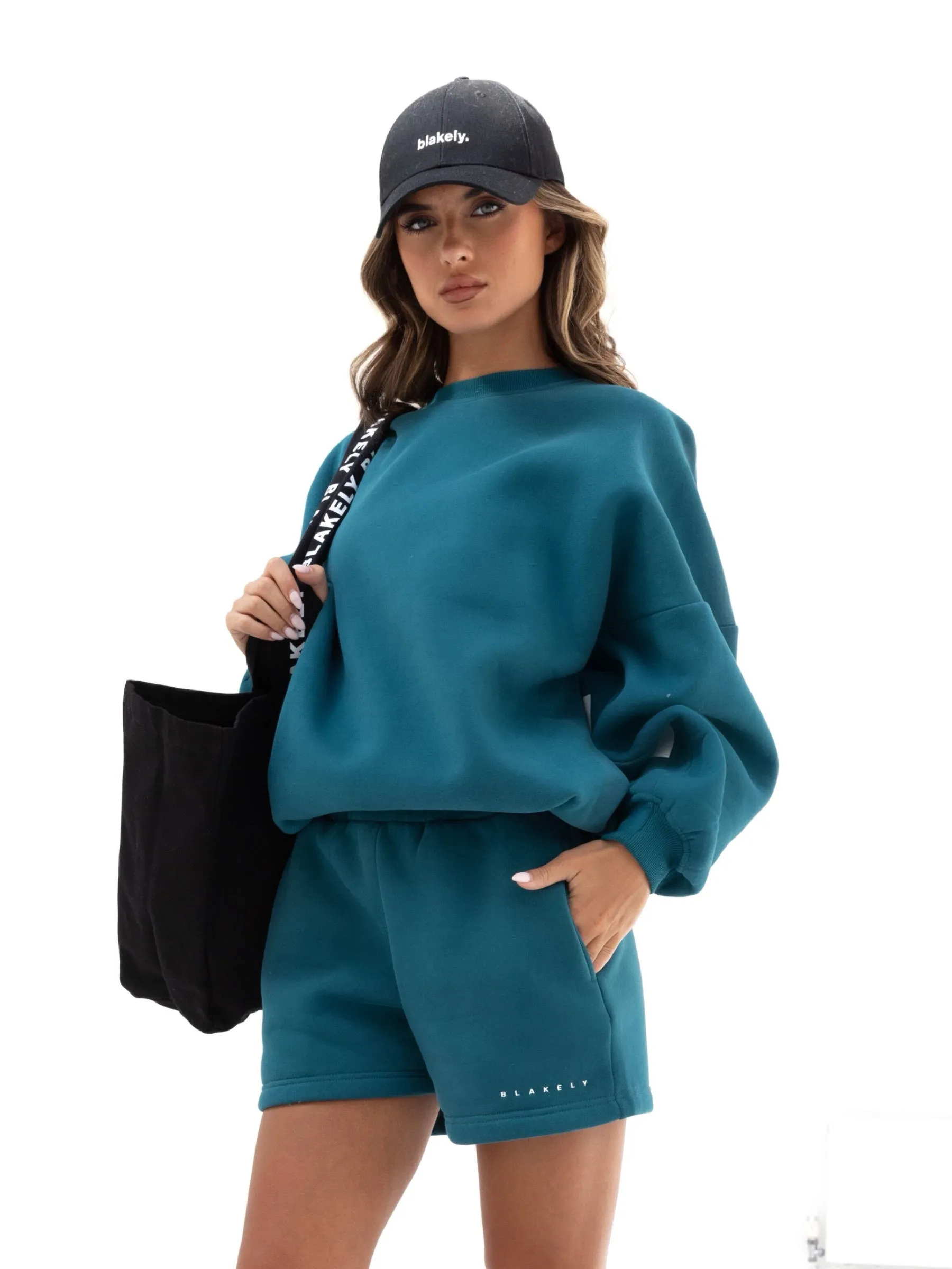 Isabel Jumper & Jogger Shorts Set - Storm Teal sold by Blakely product image thumbnail 2