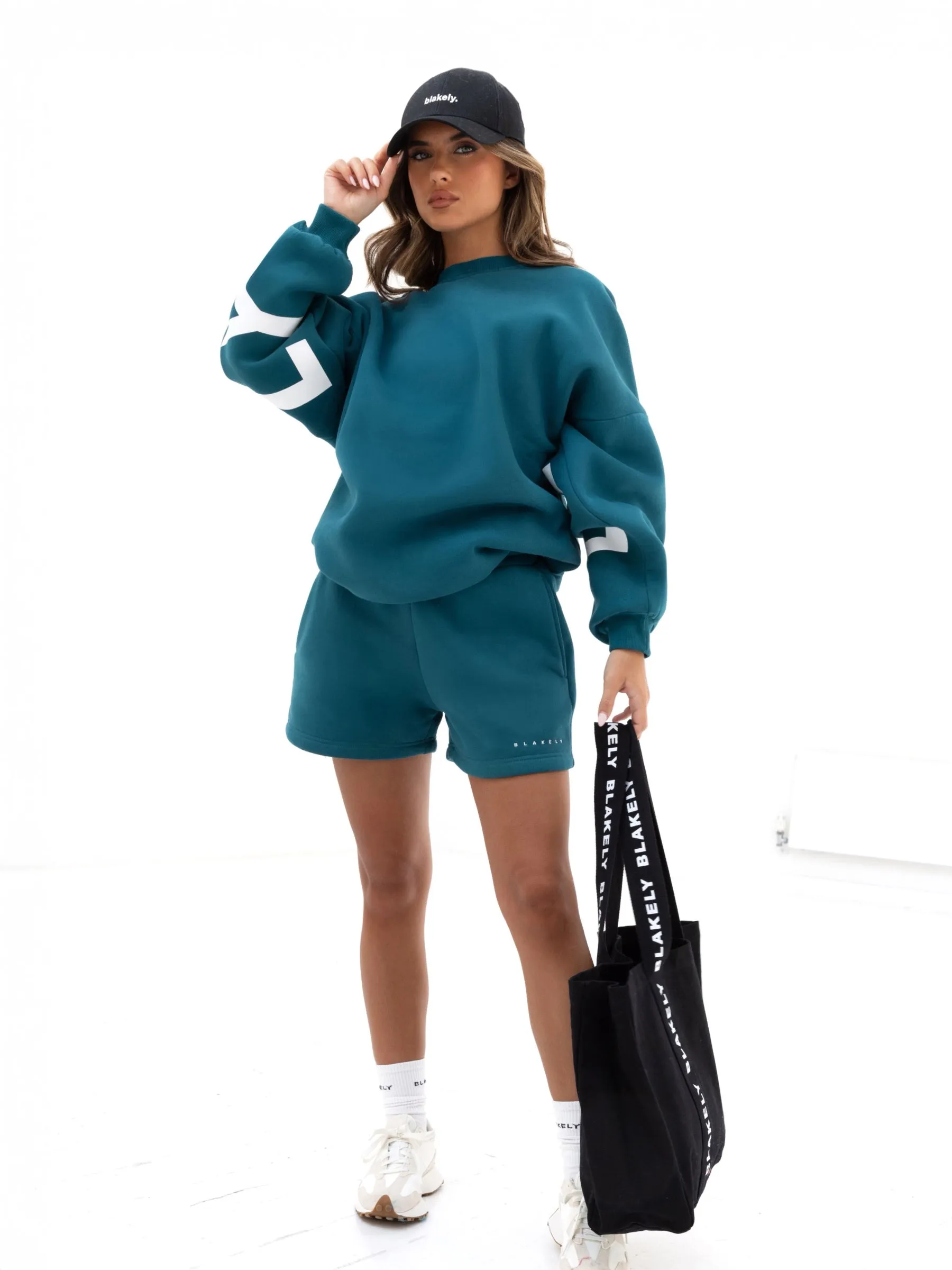 Isabel Jumper & Jogger Shorts Set - Storm Teal sold by Blakely product image thumbnail 4