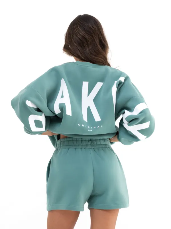 Isabel Jumper & Jogger Shorts Set - Deep Sage sold by Blakely