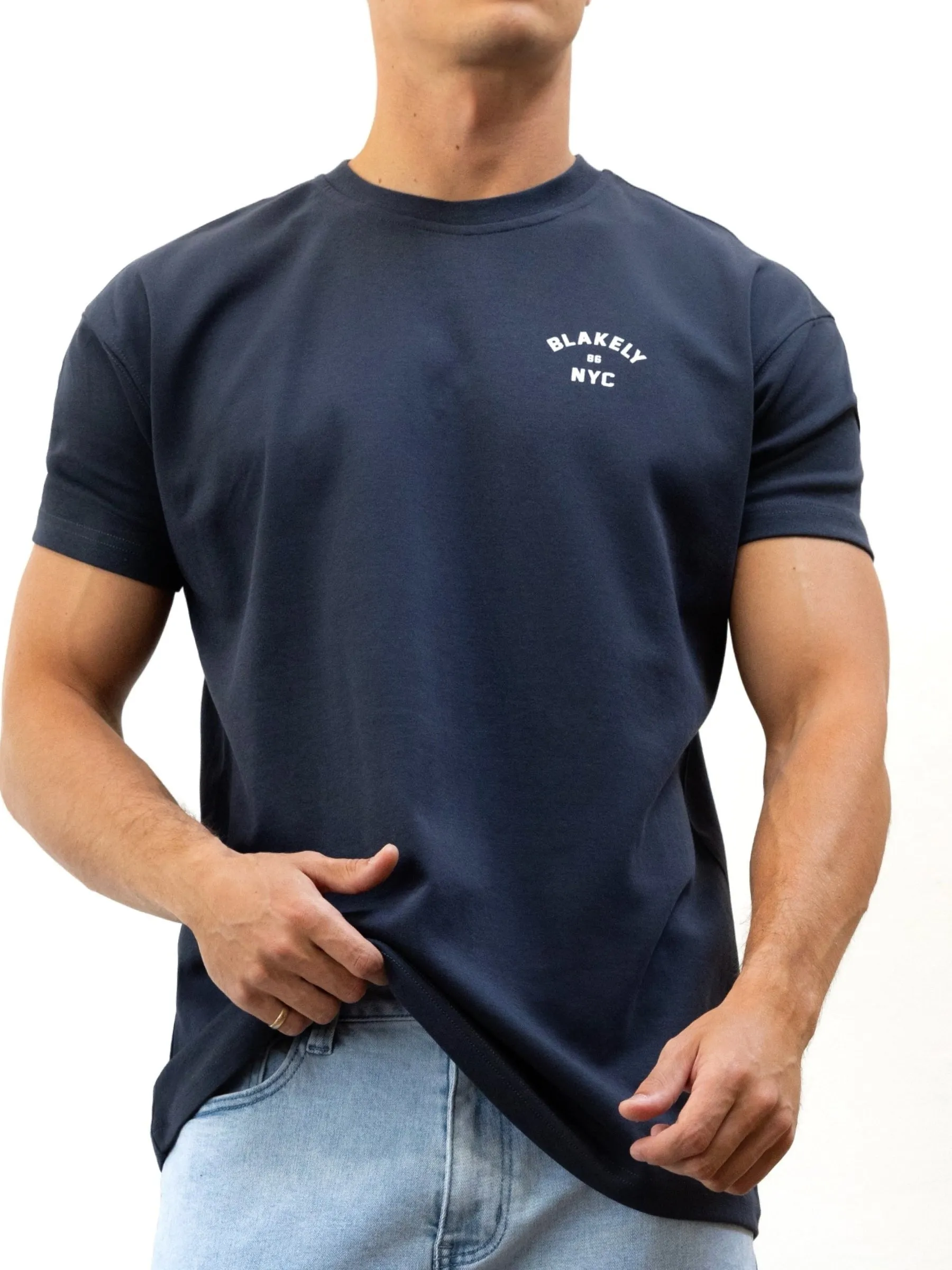 NYC Relaxed T-Shirt - True Navy sold by Blakely product image thumbnail 5