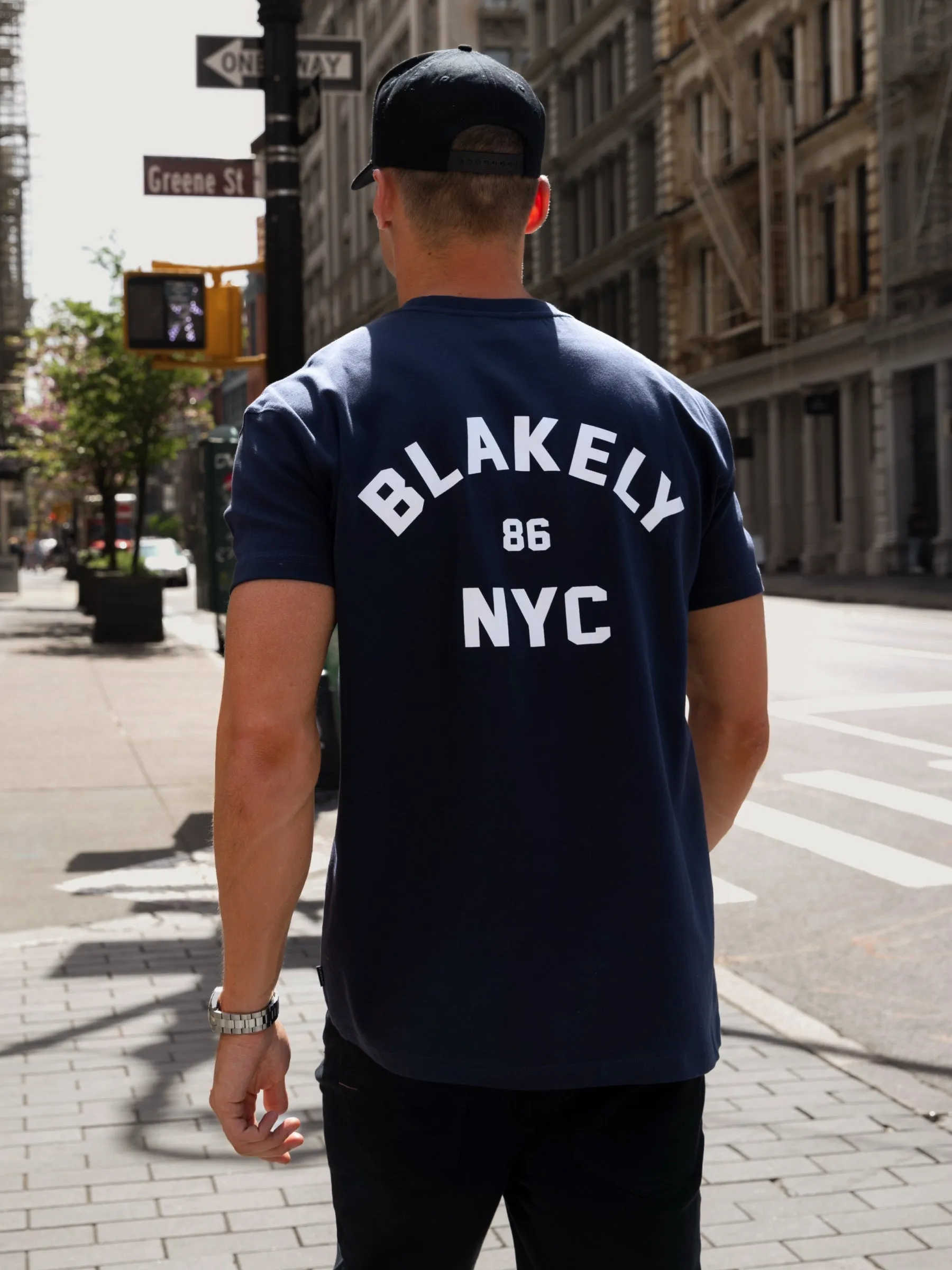 NYC Relaxed T-Shirt - True Navy sold by Blakely
