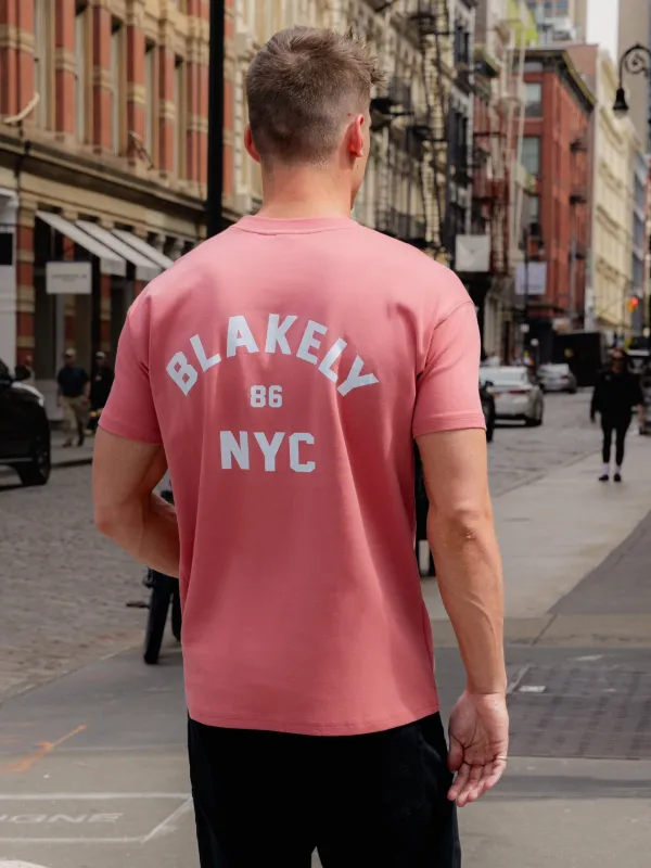 NYC Relaxed T-Shirt - Coral sold by Blakely