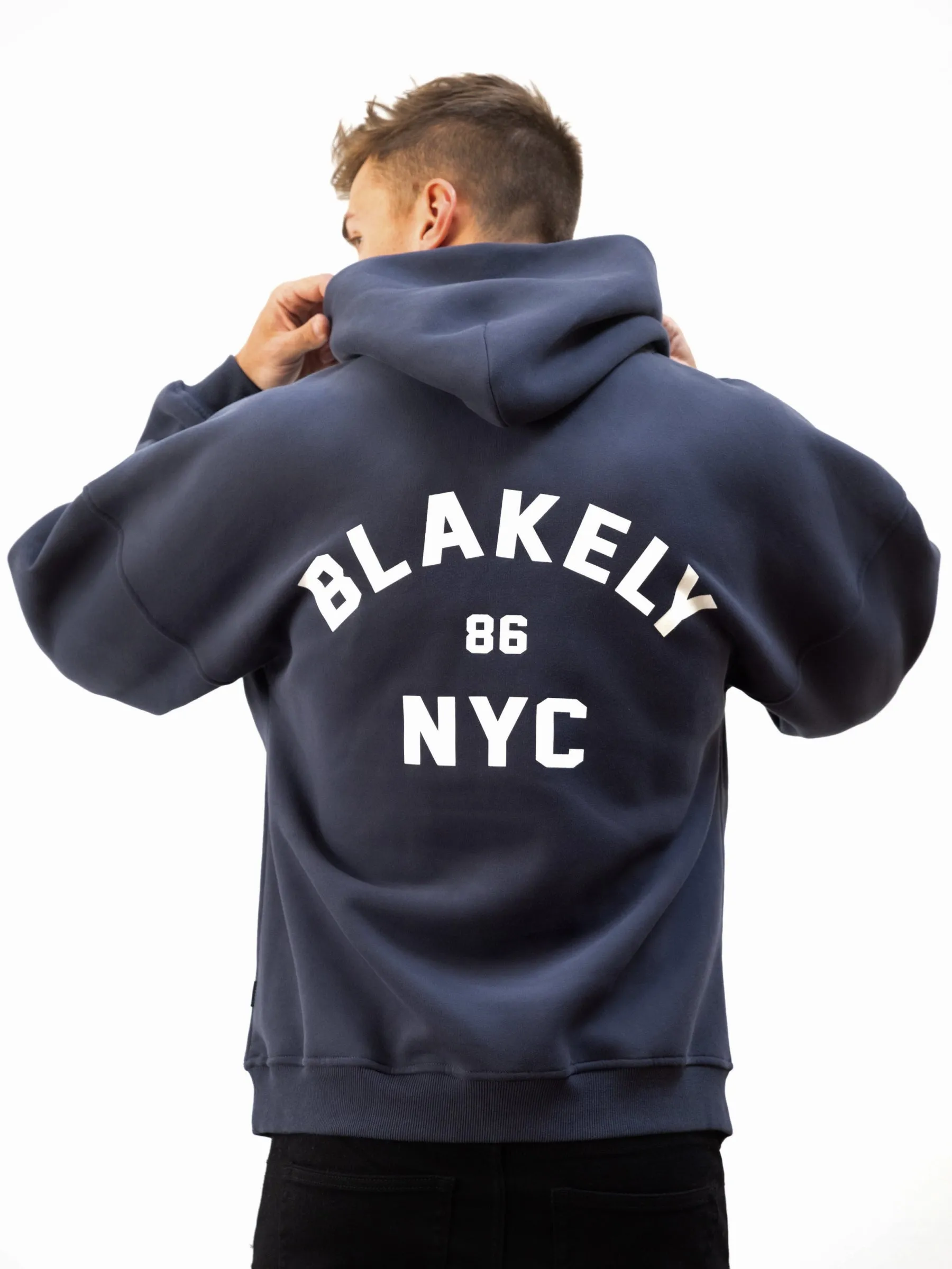 NYC Relaxed Hoodie - True Navy sold by Blakely product image thumbnail 5
