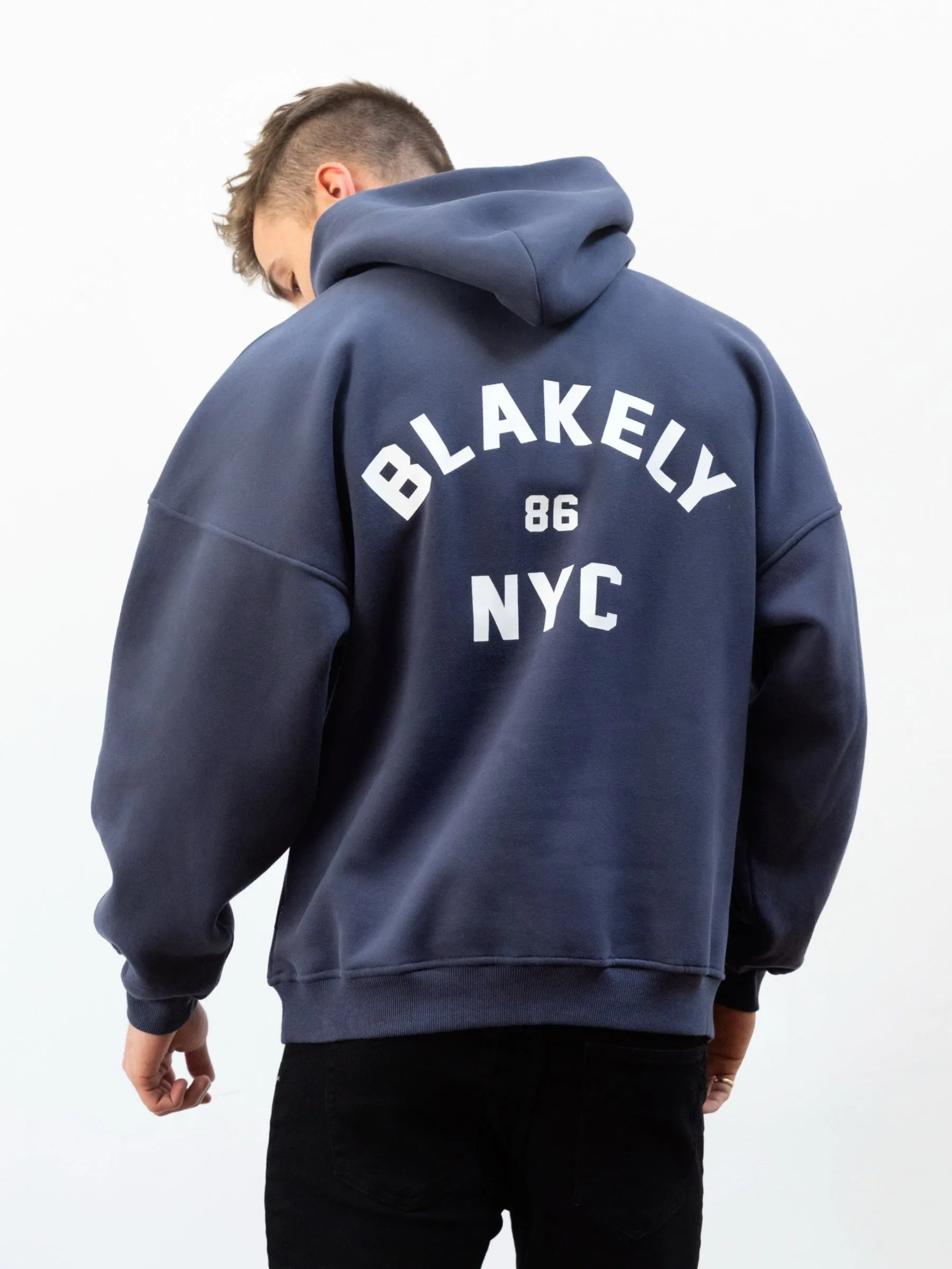 NYC Relaxed Hoodie - True Navy sold by Blakely