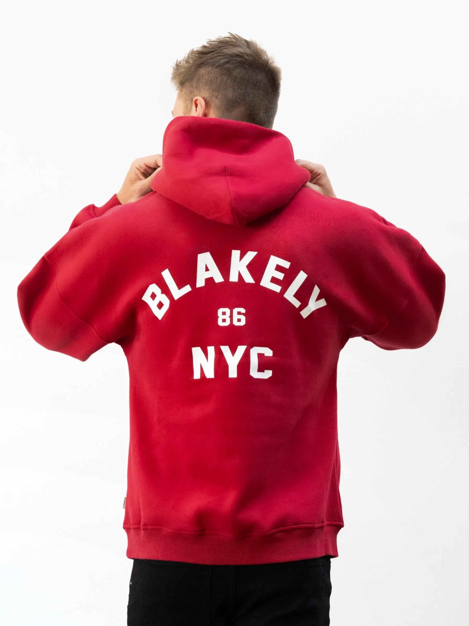 NYC Relaxed Hoodie - Red sold by Blakely product image thumbnail 4