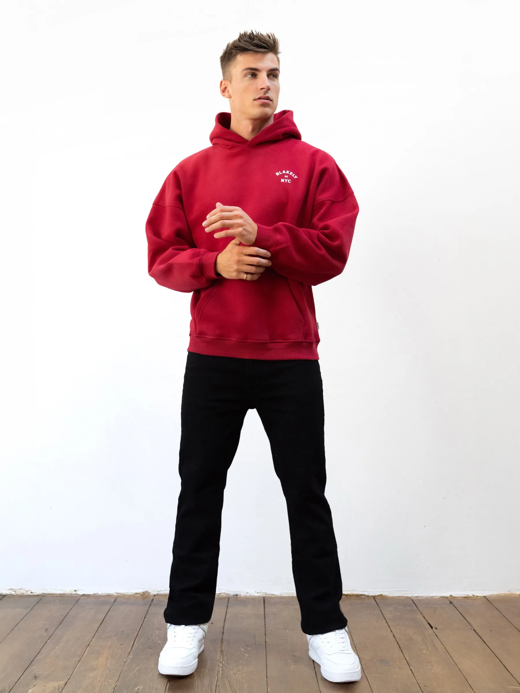 NYC Relaxed Hoodie - Red sold by Blakely product image thumbnail 3