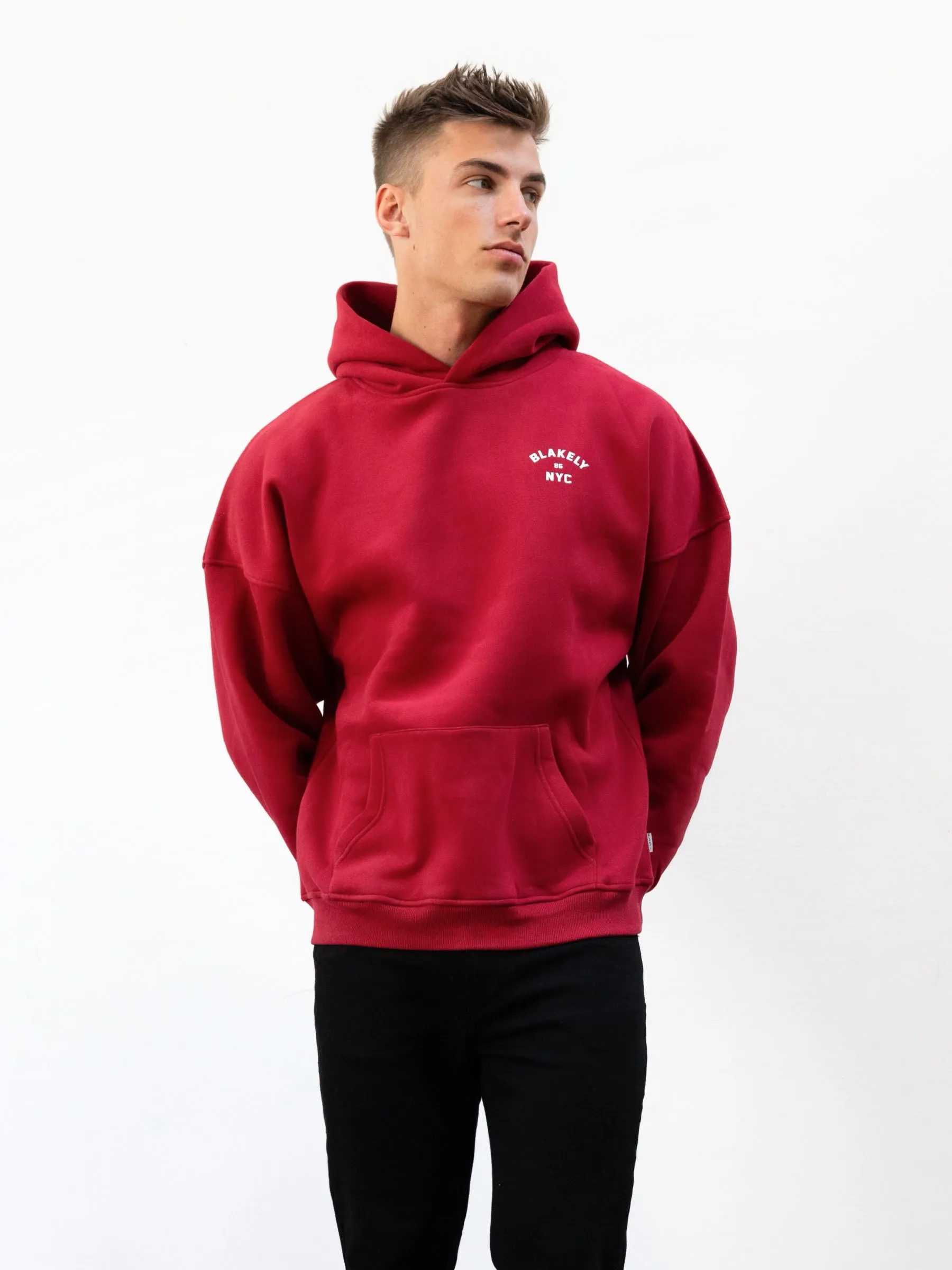 NYC Relaxed Hoodie - Red sold by Blakely product image thumbnail 2