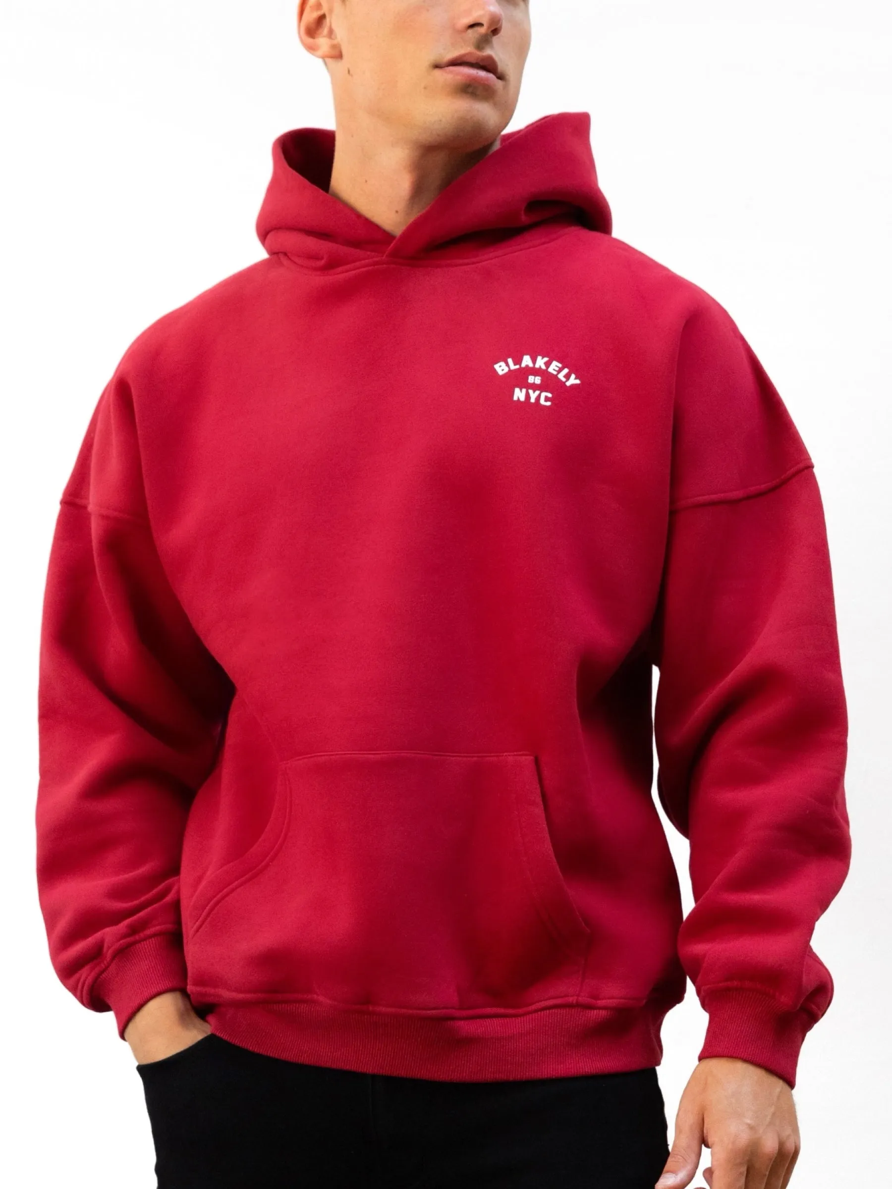 NYC Relaxed Hoodie - Red sold by Blakely product image thumbnail 5