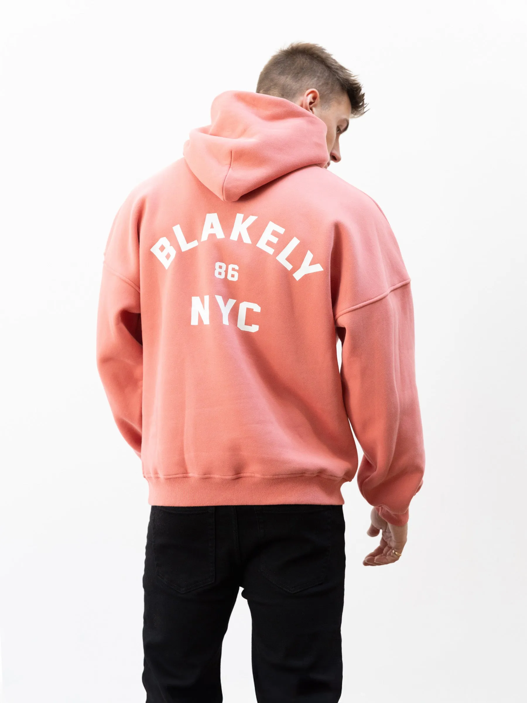 NYC Relaxed Hoodie - Coral sold by Blakely product image thumbnail 3