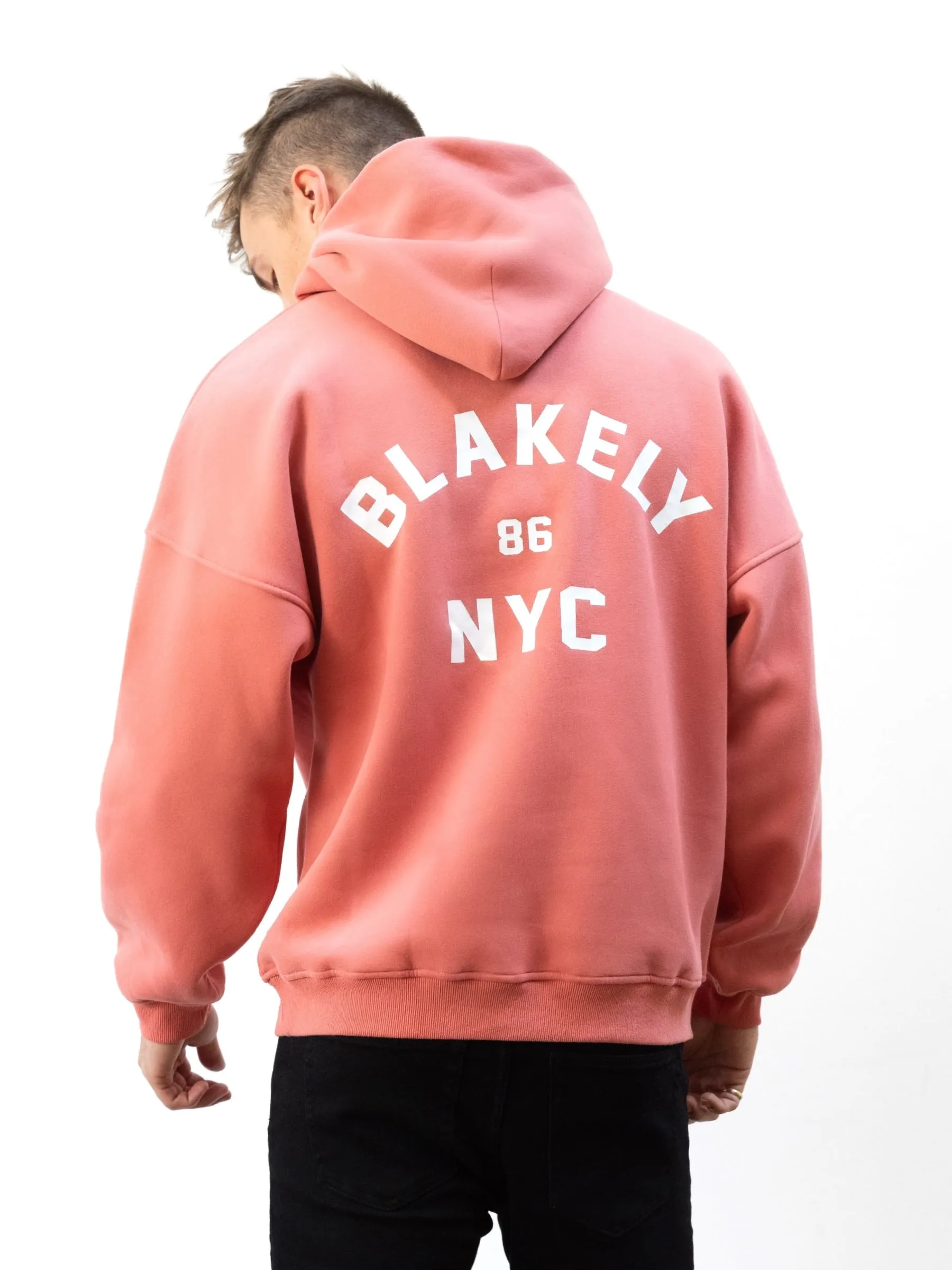 NYC Relaxed Hoodie - Coral sold by Blakely