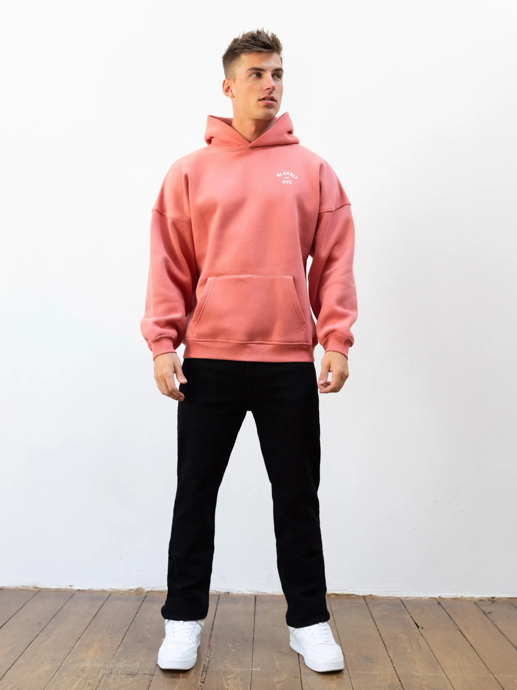 NYC Relaxed Hoodie - Coral sold by Blakely product image thumbnail 4