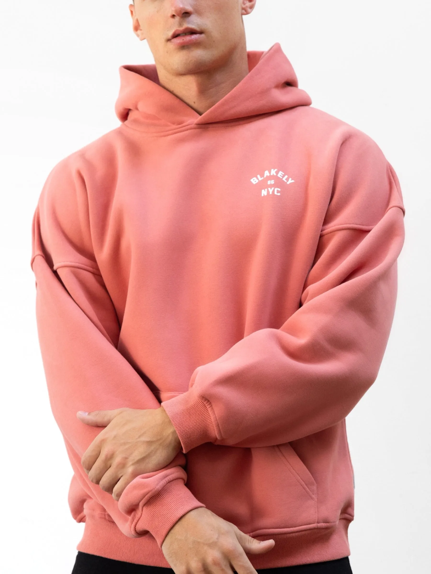 NYC Relaxed Hoodie - Coral sold by Blakely product image thumbnail 5
