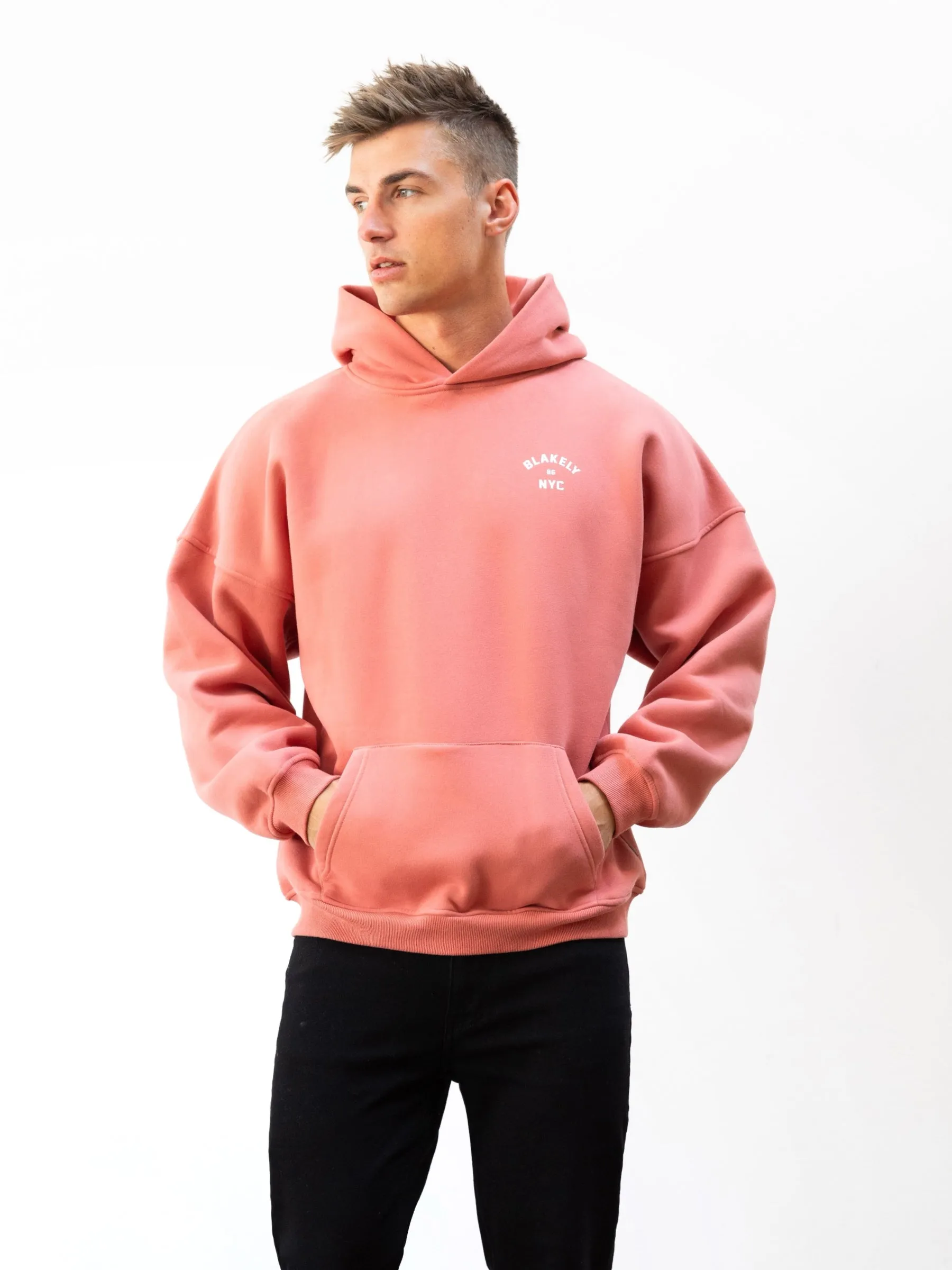 NYC Relaxed Hoodie - Coral sold by Blakely product image thumbnail 2