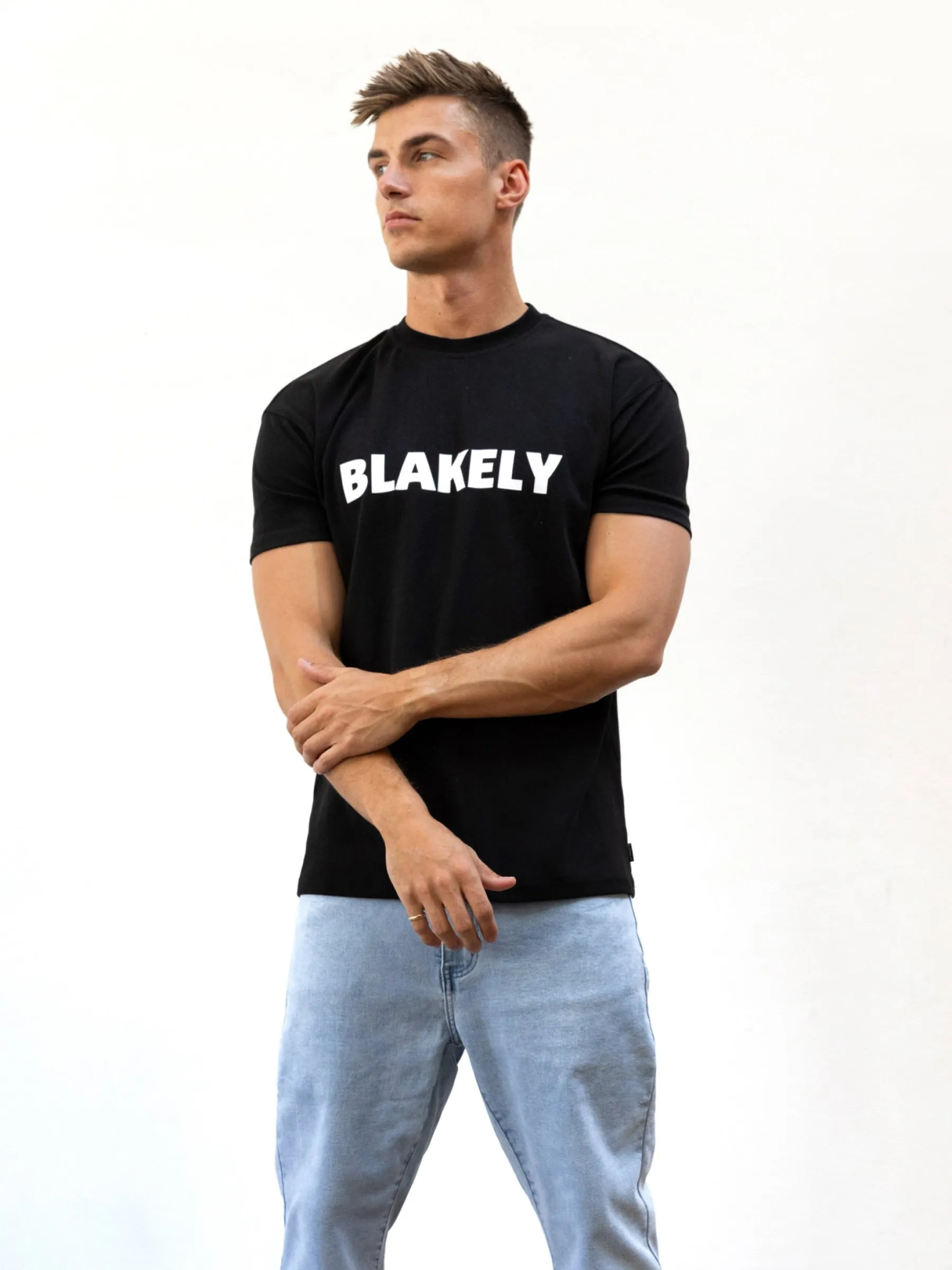 Studio Relaxed T-Shirt - Black sold by Blakely product image thumbnail 2