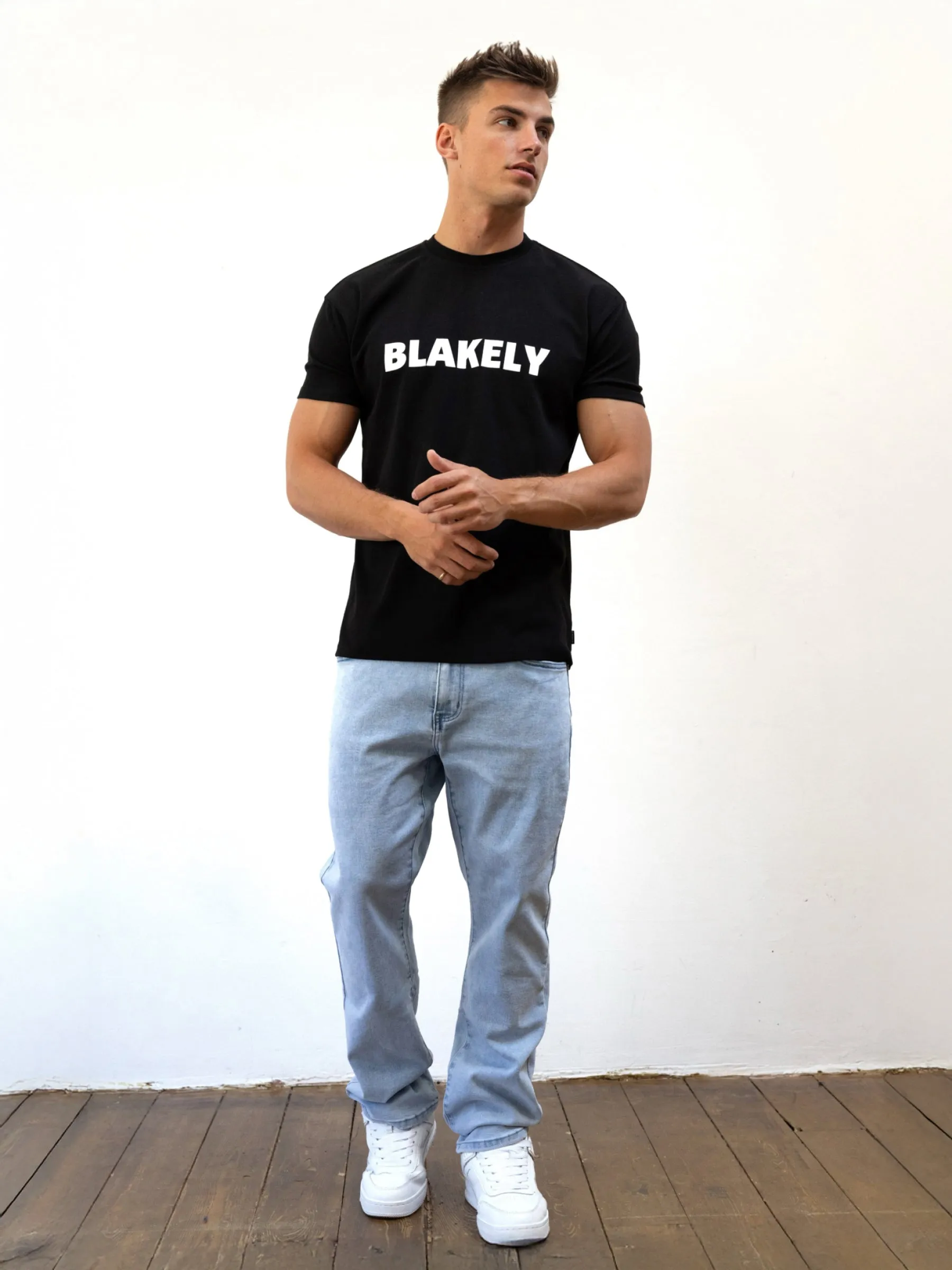 Studio Relaxed T-Shirt - Black sold by Blakely product image thumbnail 3
