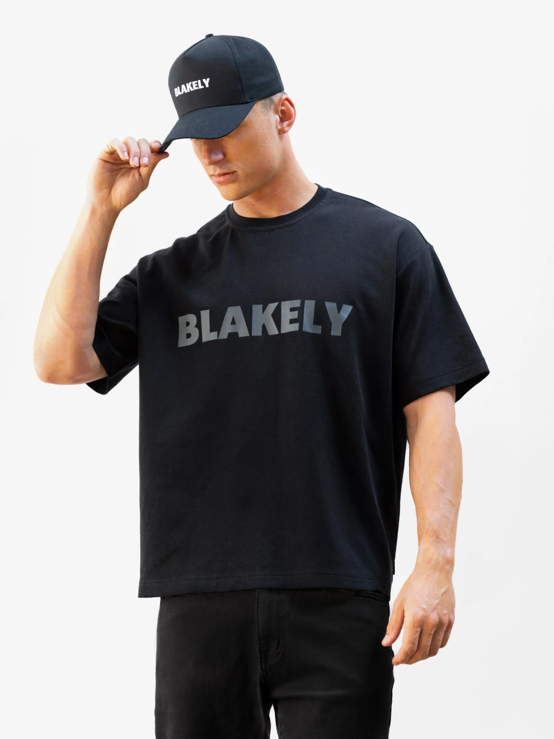 Studio Unfitted T-Shirt - Tonal Black sold by Blakely