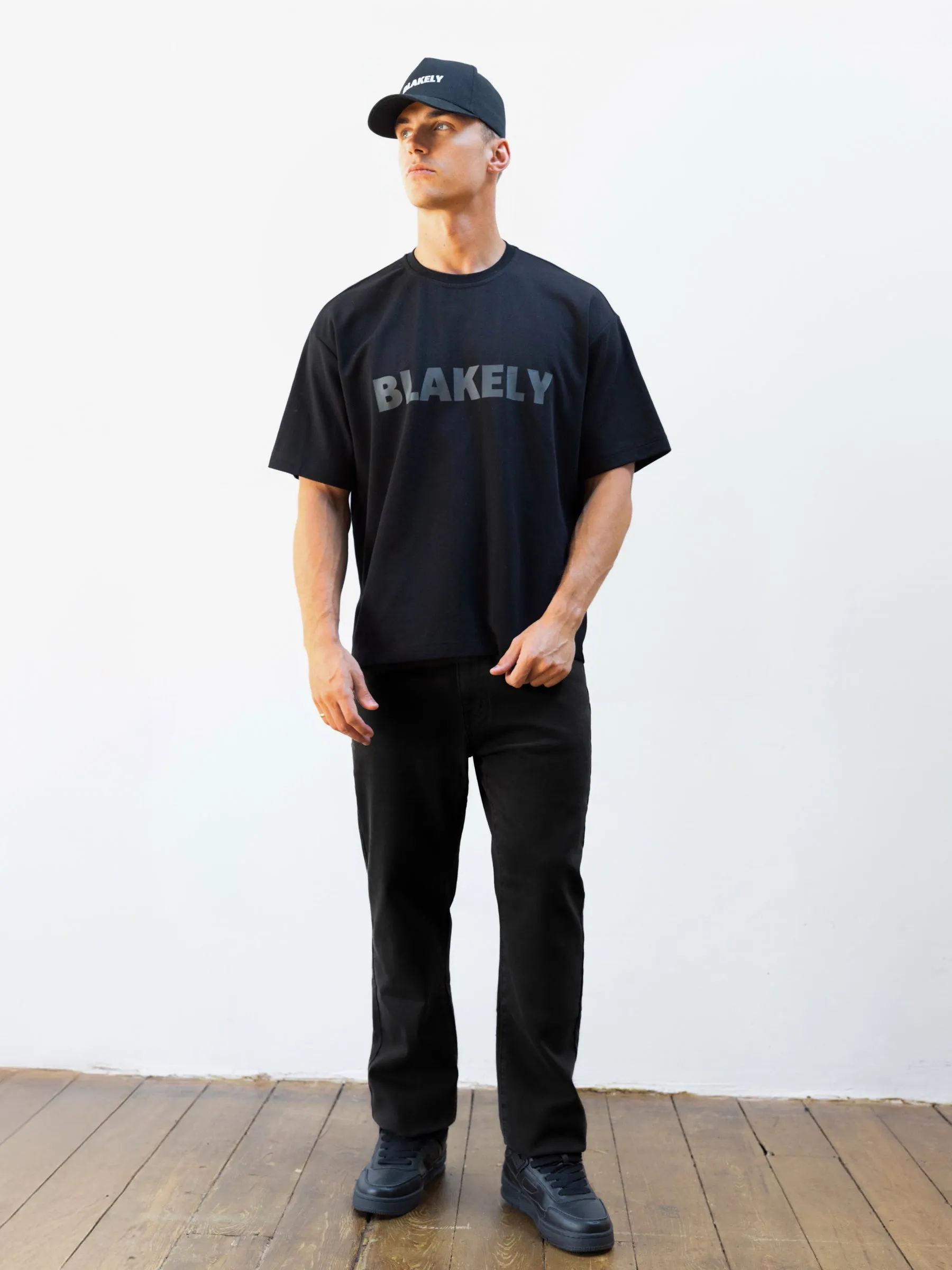 Studio Unfitted T-Shirt - Tonal Black sold by Blakely product image thumbnail 3