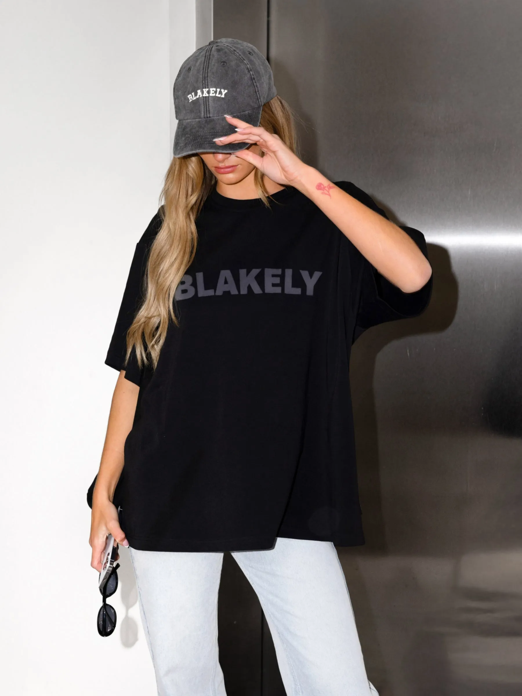 Studio Ultra Oversized T-Shirt - Tonal Black sold by Blakely product image thumbnail 4