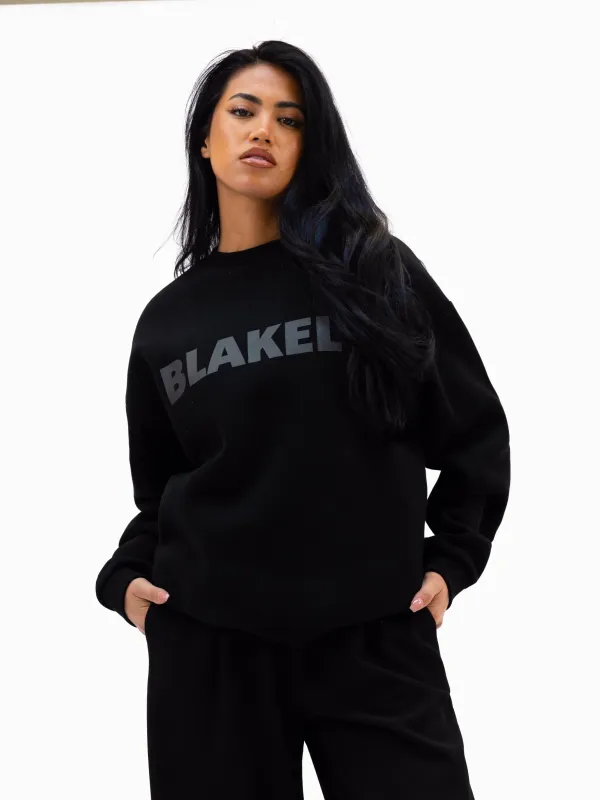 Studio Oversized Jumper - Tonal Black sold by Blakely