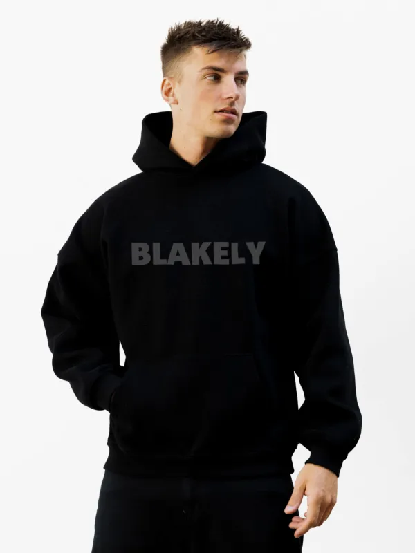 Studio Relaxed Hoodie - Tonal Black sold by Blakely