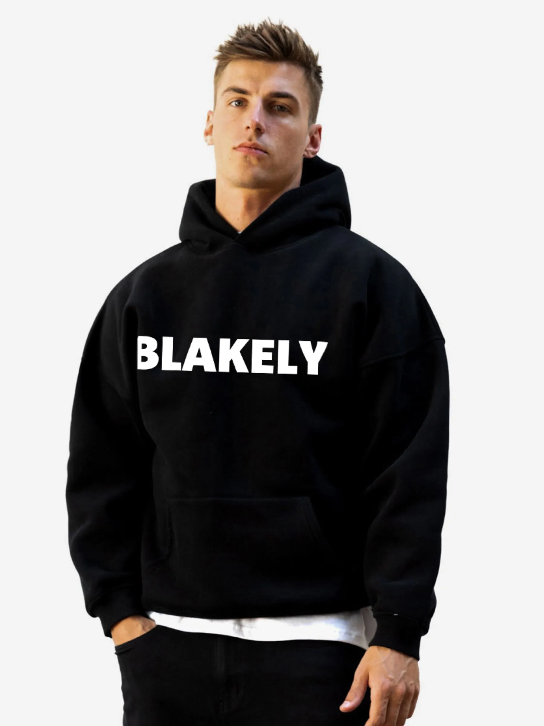 Studio Relaxed Hoodie - Black sold by Blakely product image thumbnail 3