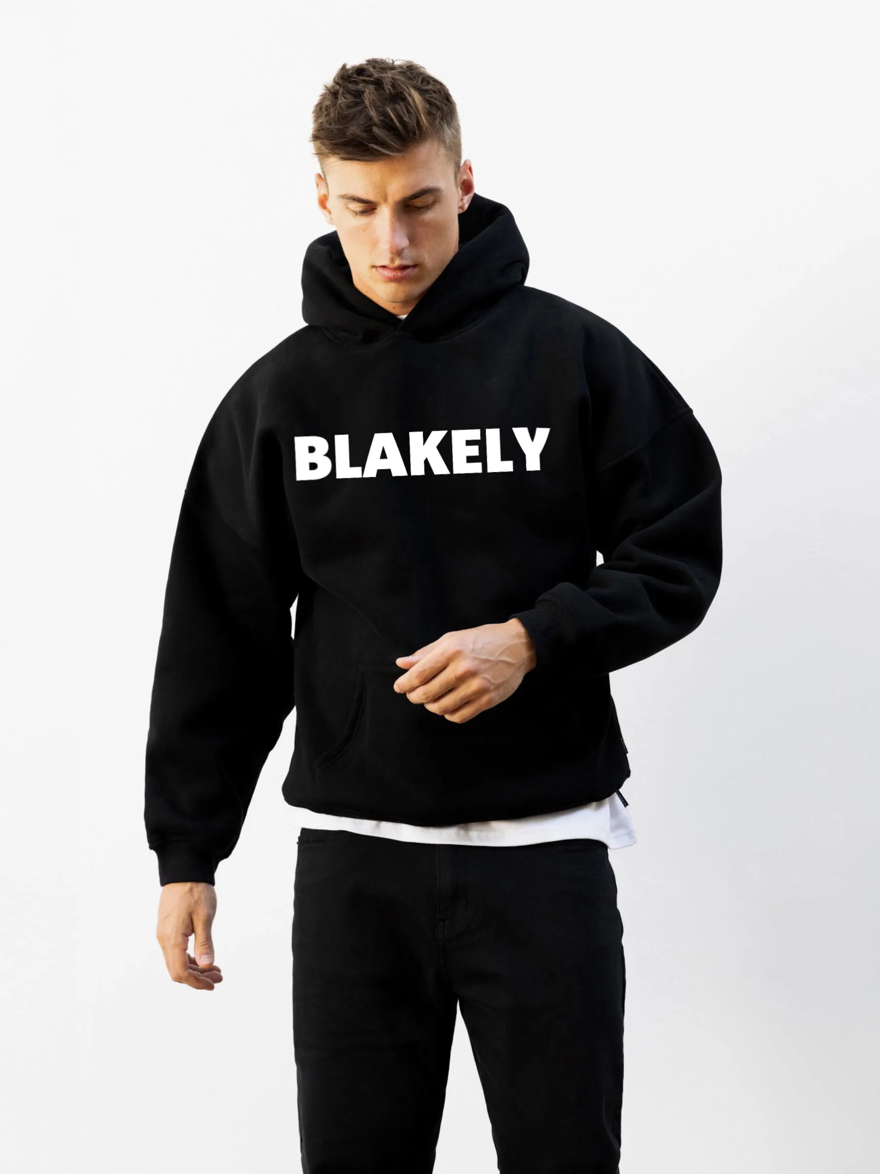 Studio Relaxed Hoodie - Black sold by Blakely product image thumbnail 5