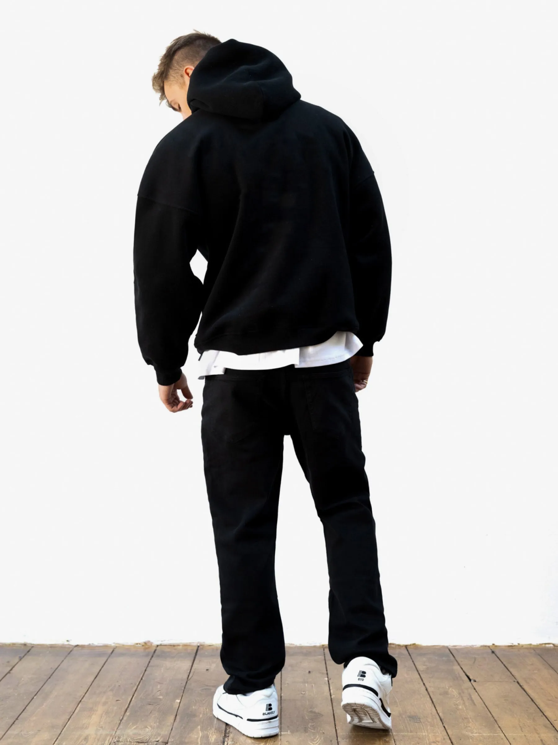Studio Relaxed Hoodie - Black sold by Blakely product image thumbnail 4