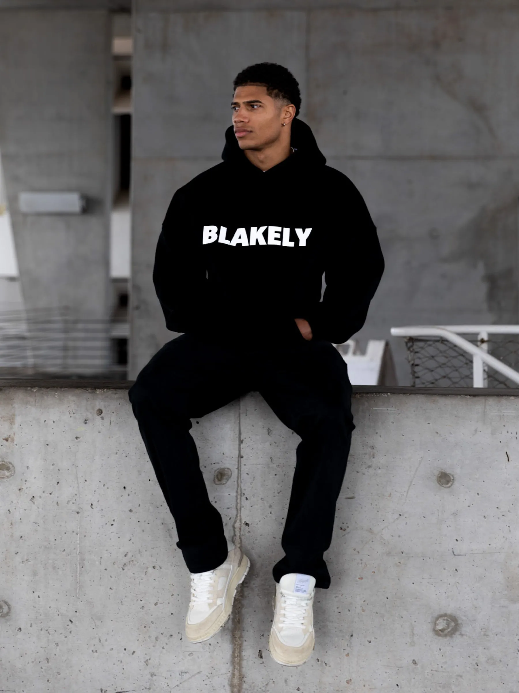 Studio Relaxed Hoodie - Black sold by Blakely product image thumbnail 2