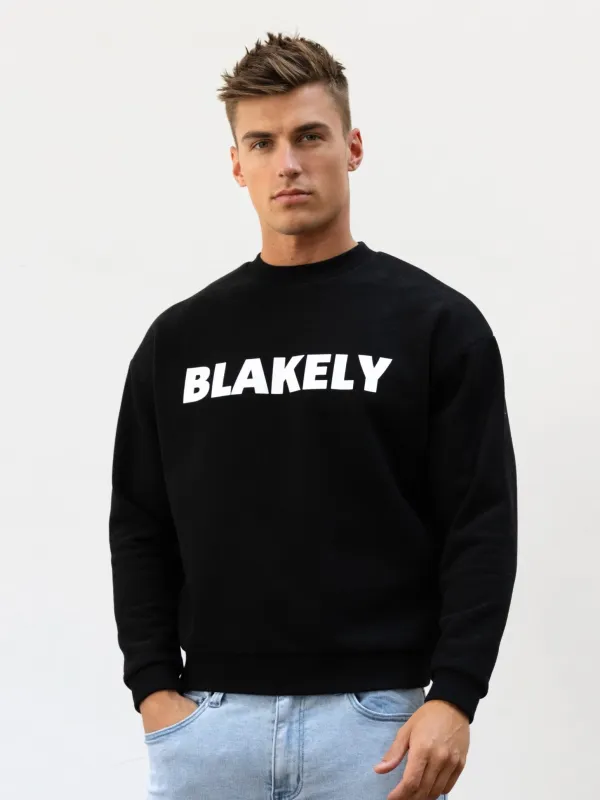 Studio Relaxed Jumper - Black sold by Blakely