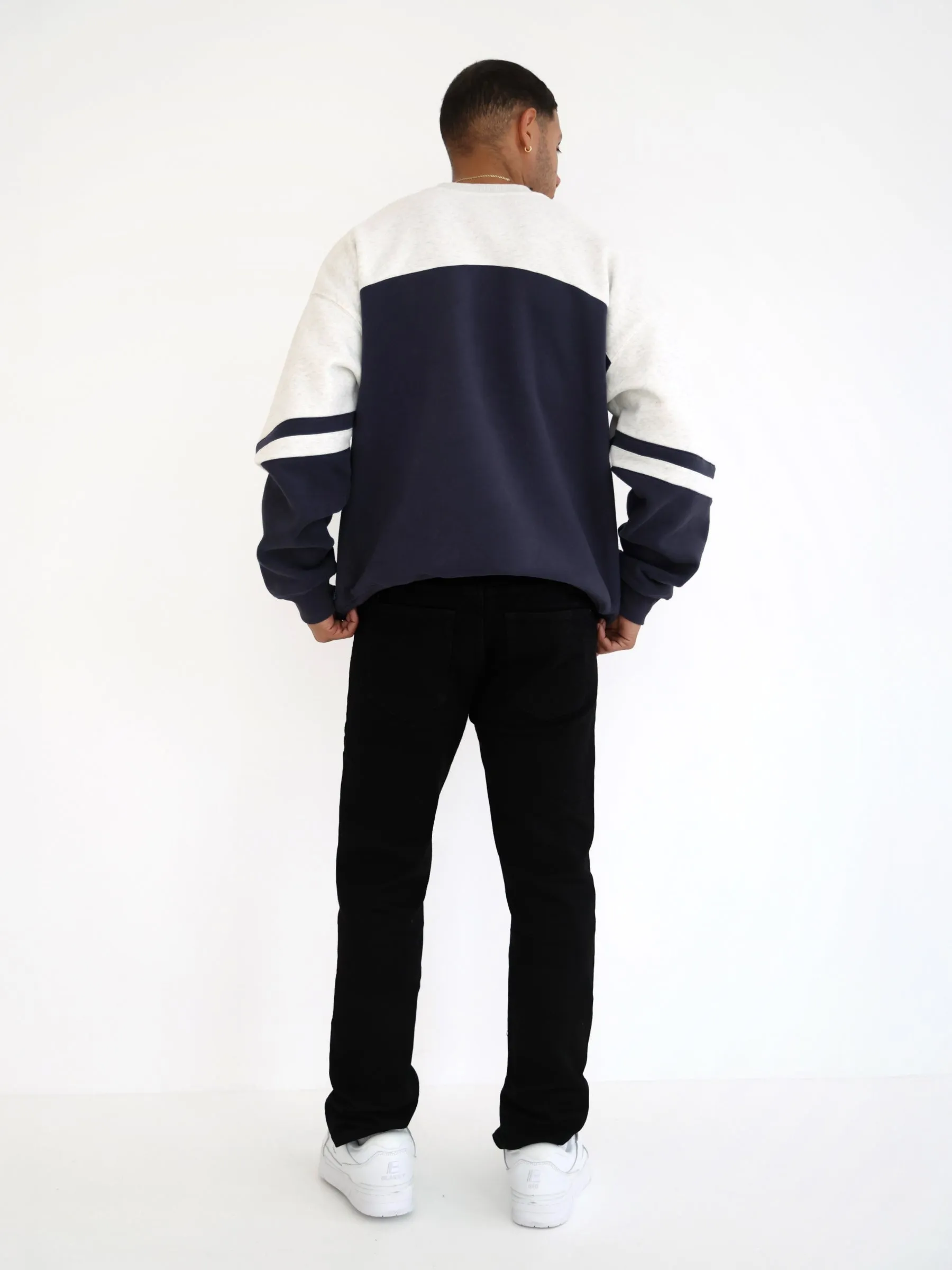 Curved Panel Relaxed Jumper - True Navy sold by Blakely product image thumbnail 4