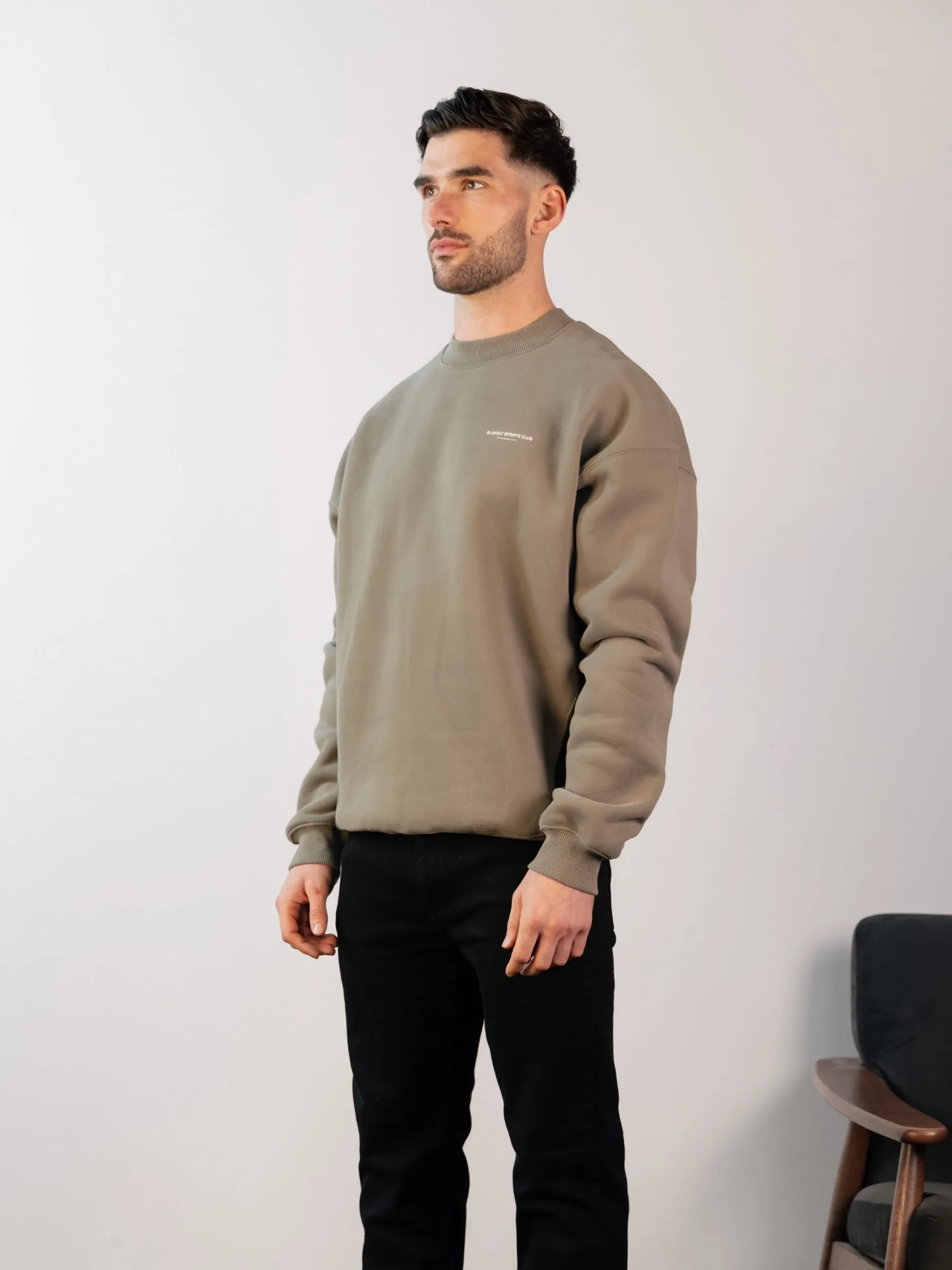Panel Relaxed Jumper - Safari Green sold by Blakely product image thumbnail 5