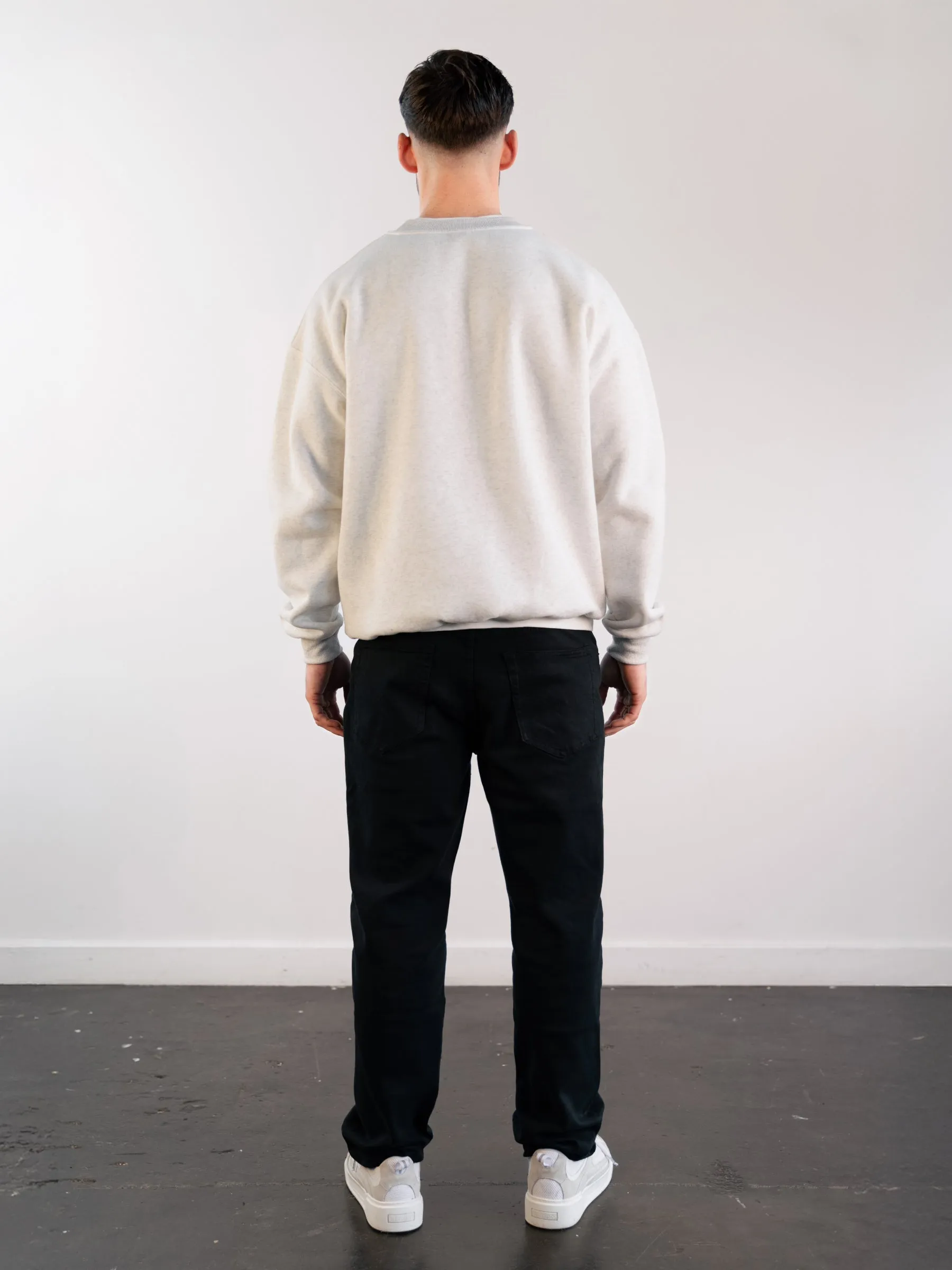 Label Relaxed Jumper - Marl White sold by Blakely product image thumbnail 4
