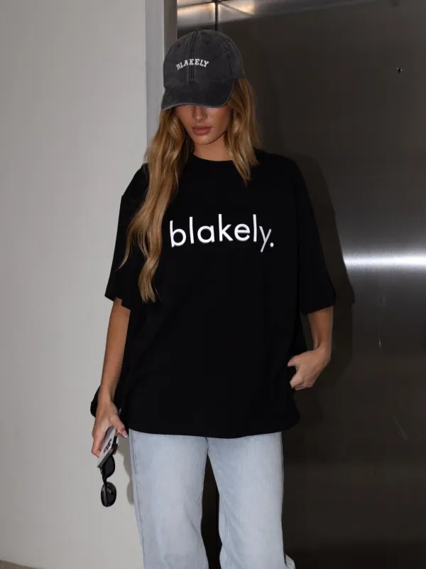 Logo Ultra Oversized T-Shirt - Black sold by Blakely