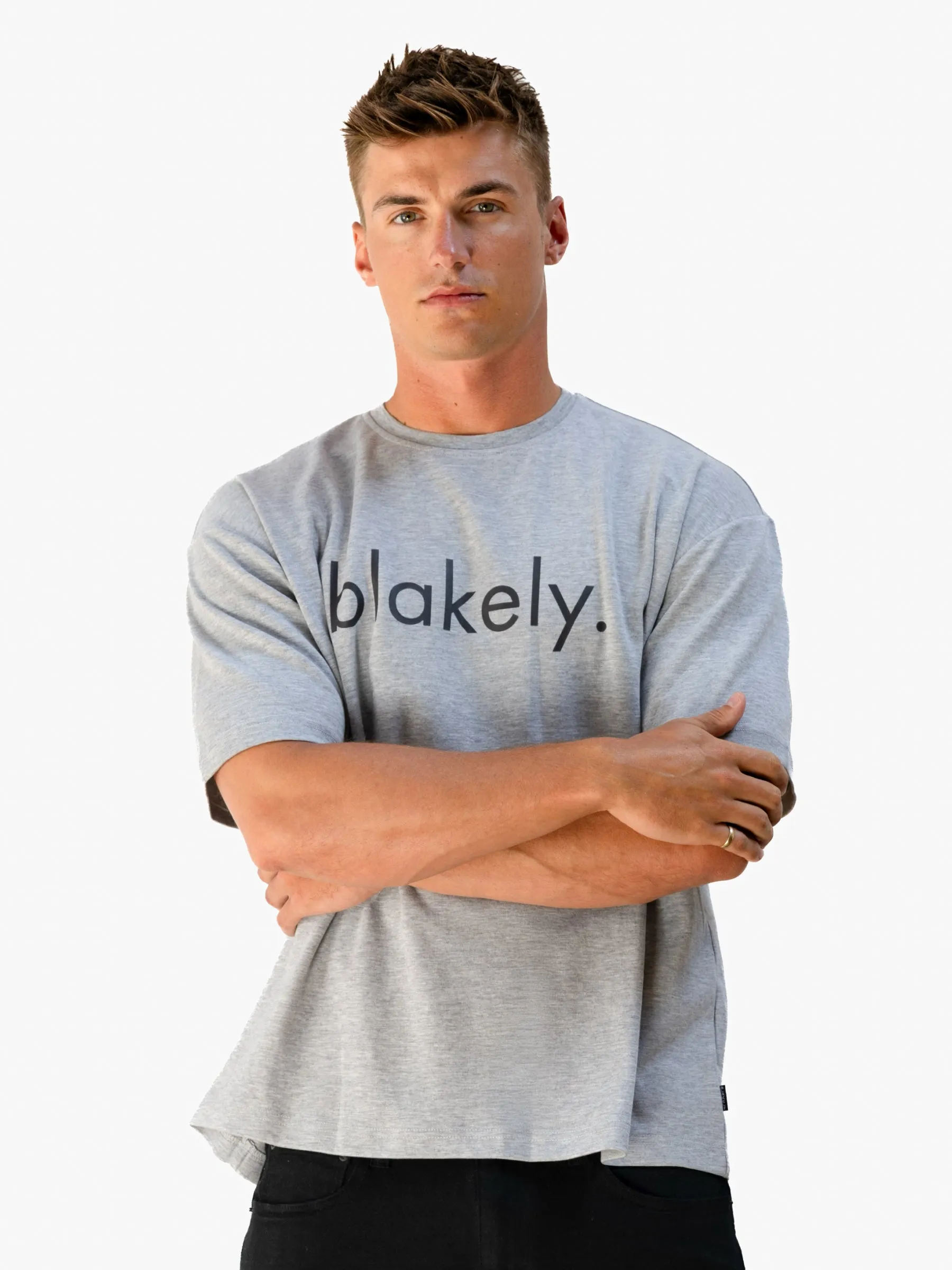 Logo Unfitted T-Shirt - Marl Grey sold by Blakely product image thumbnail 2