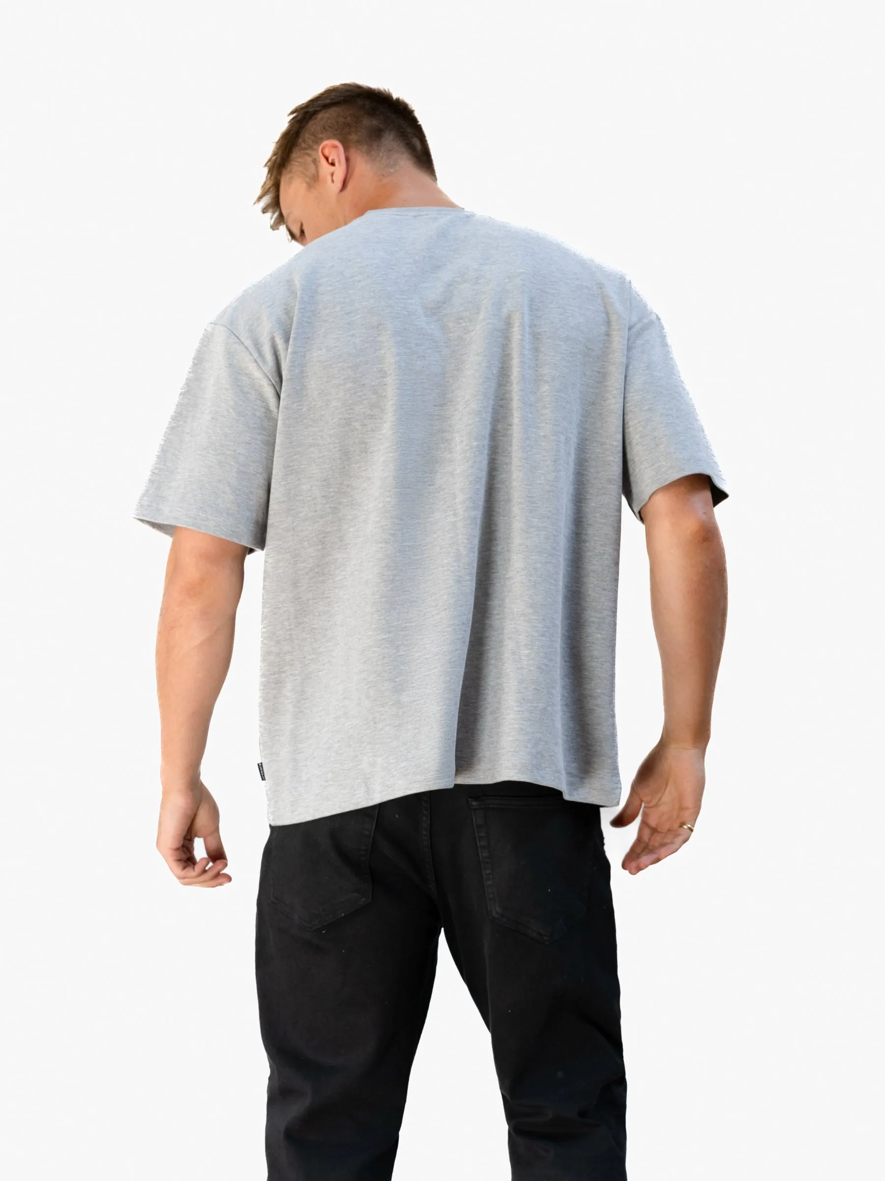 Logo Unfitted T-Shirt - Marl Grey sold by Blakely product image thumbnail 4