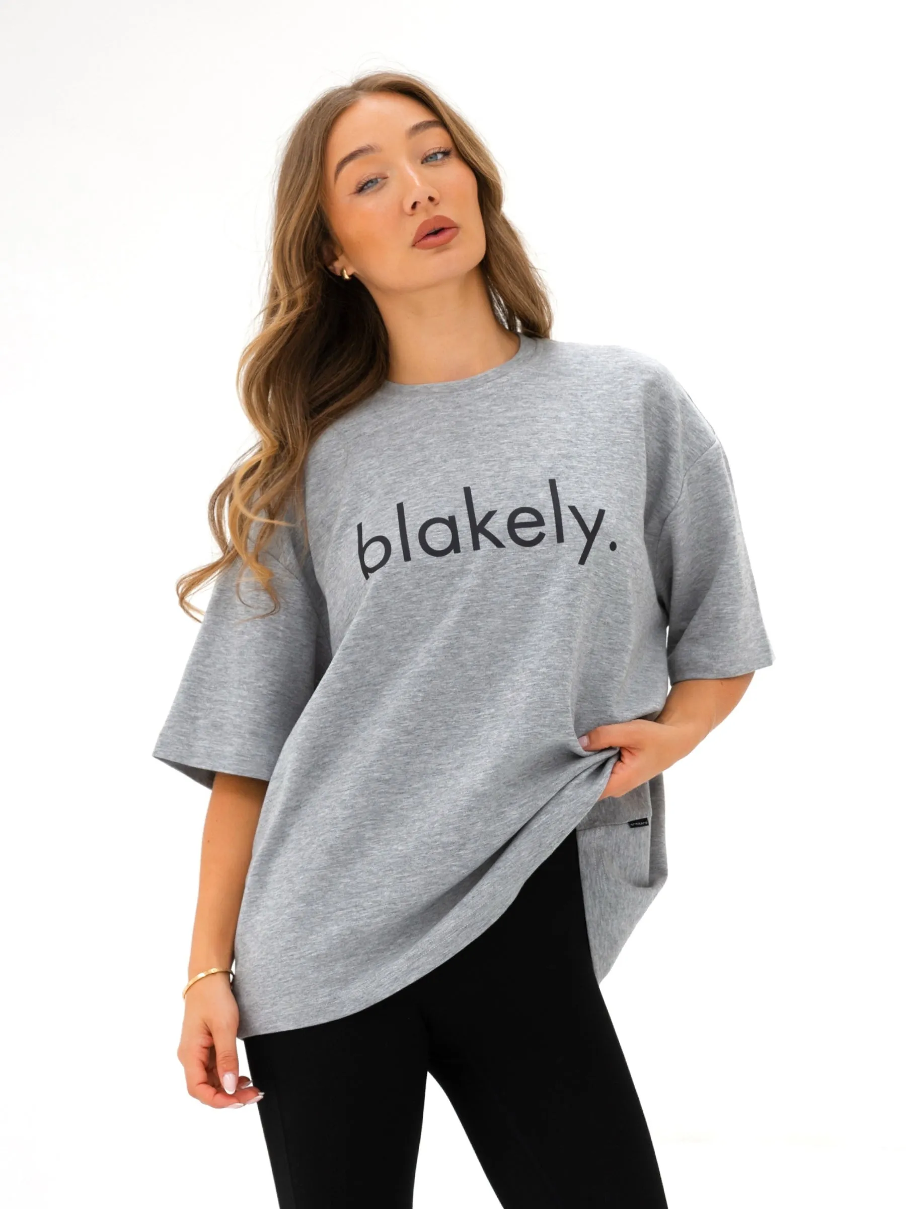 Logo Ultra Oversized T-Shirt - Marl Grey sold by Blakely product image thumbnail 2