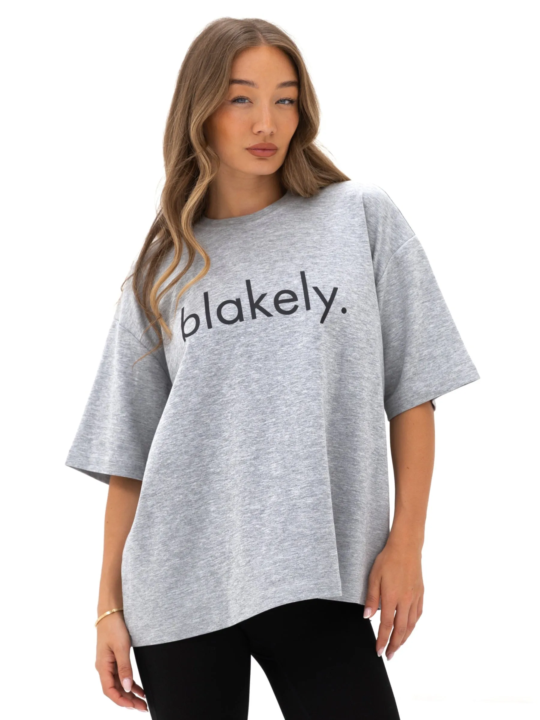 Logo Ultra Oversized T-Shirt - Marl Grey sold by Blakely product image thumbnail 4
