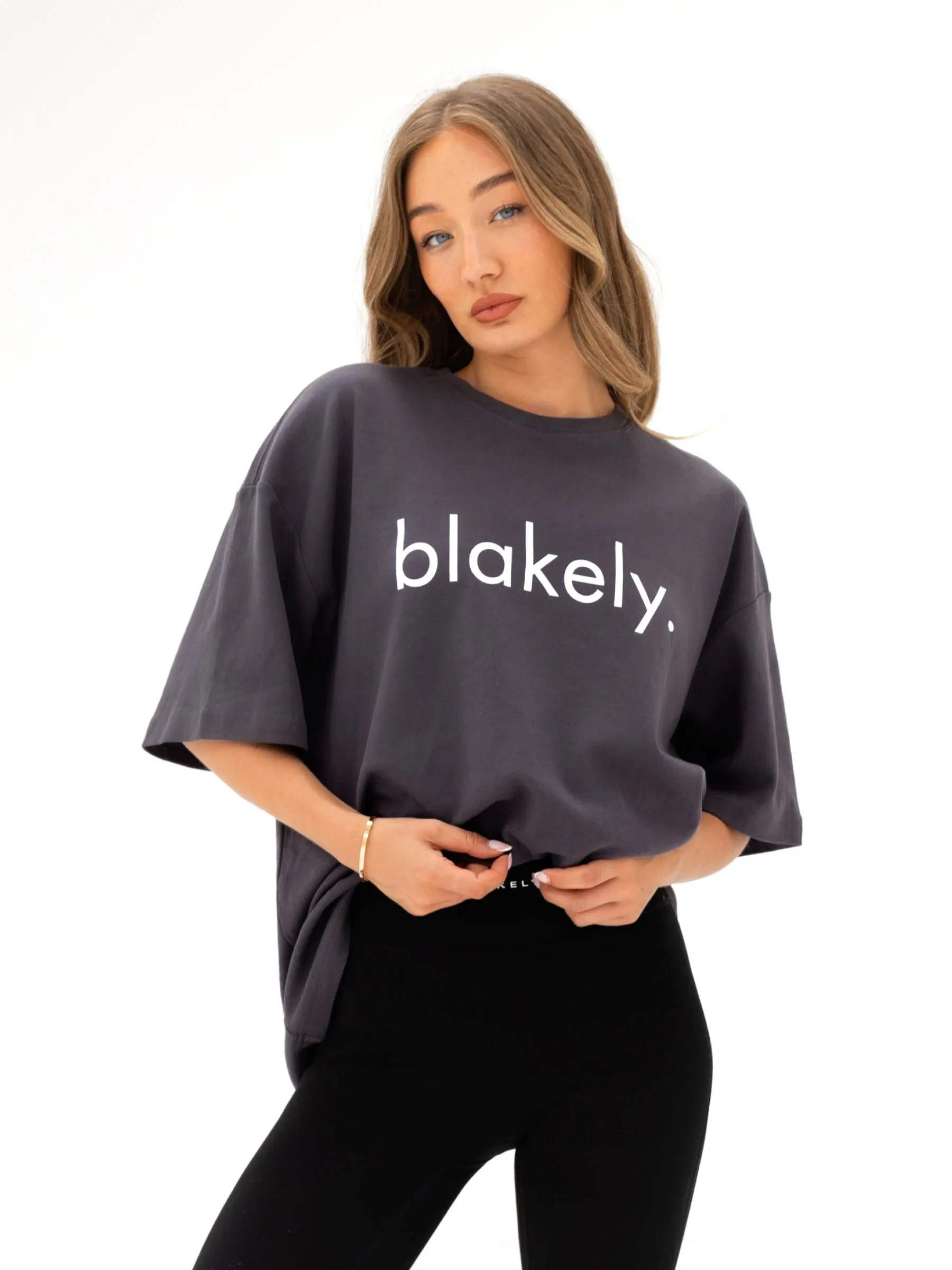 Logo Ultra Oversized T-Shirt - Charcoal sold by Blakely