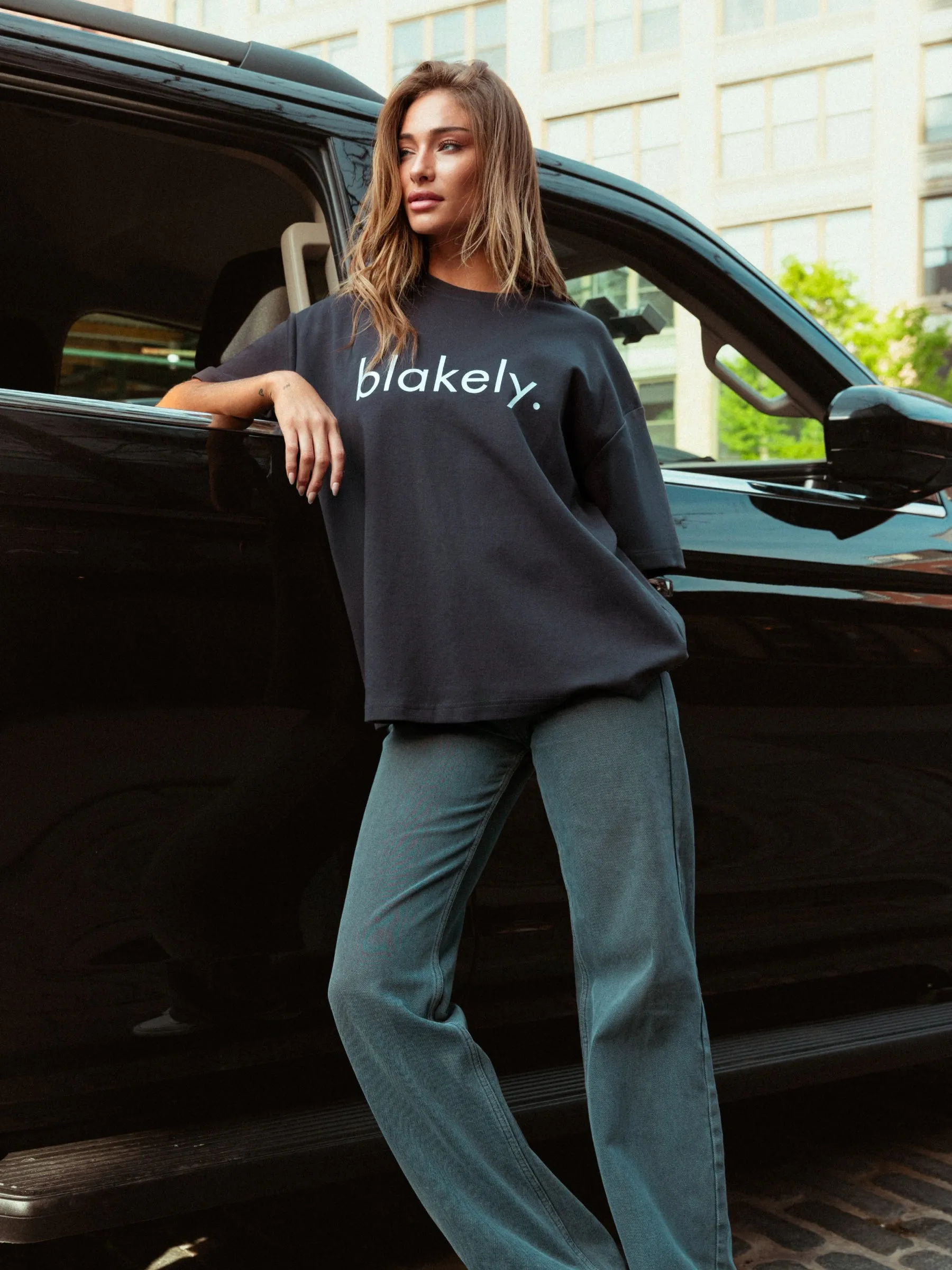 Logo Ultra Oversized T-Shirt - Charcoal sold by Blakely product image thumbnail 5