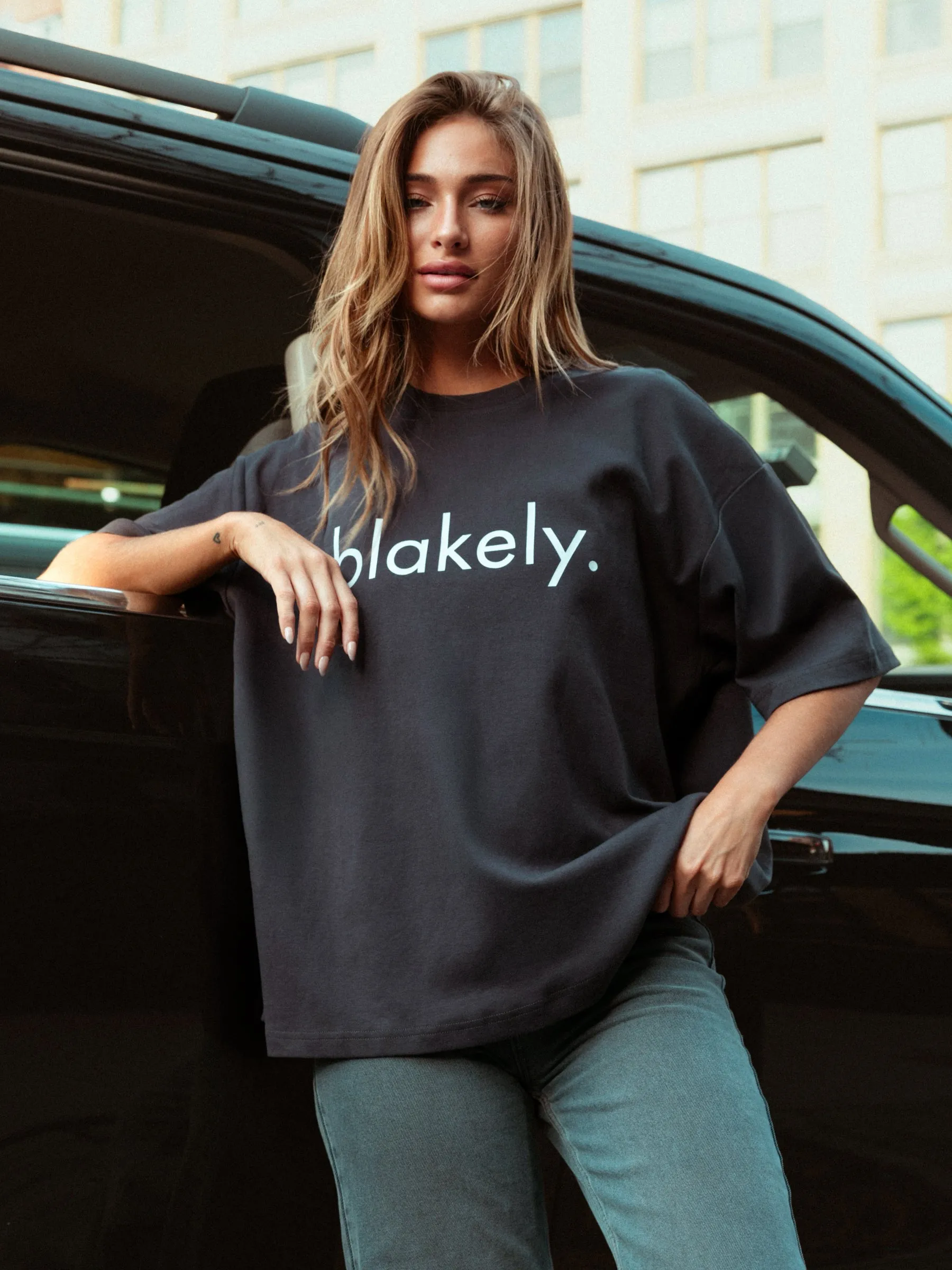 Logo Ultra Oversized T-Shirt - Charcoal sold by Blakely product image thumbnail 2