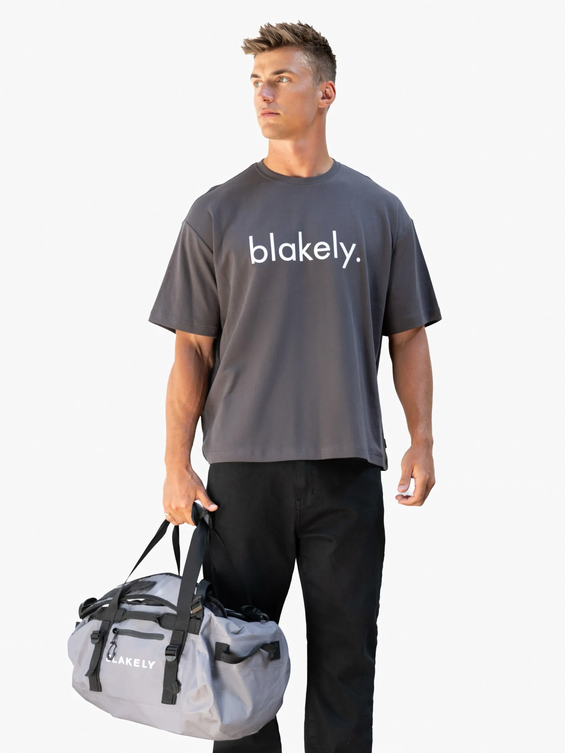 Logo Unfitted T-Shirt - Charcoal sold by Blakely product image thumbnail 2