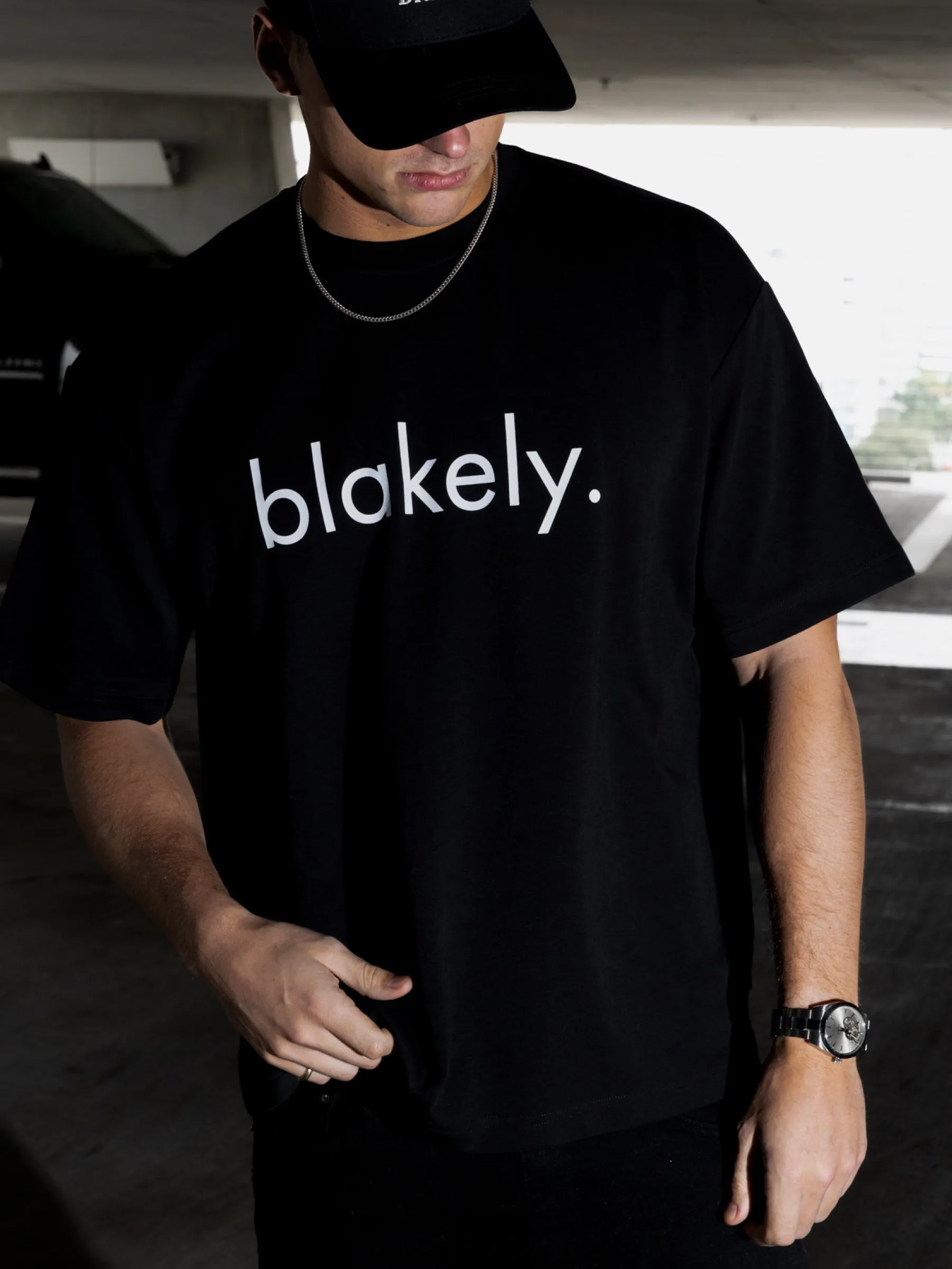 Logo Unfitted T-Shirt - Black sold by Blakely product image thumbnail 4