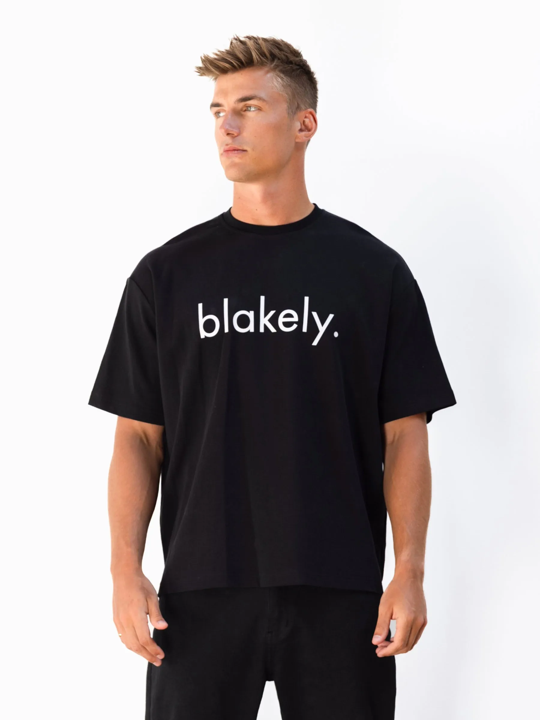 Logo Unfitted T-Shirt - Black sold by Blakely
