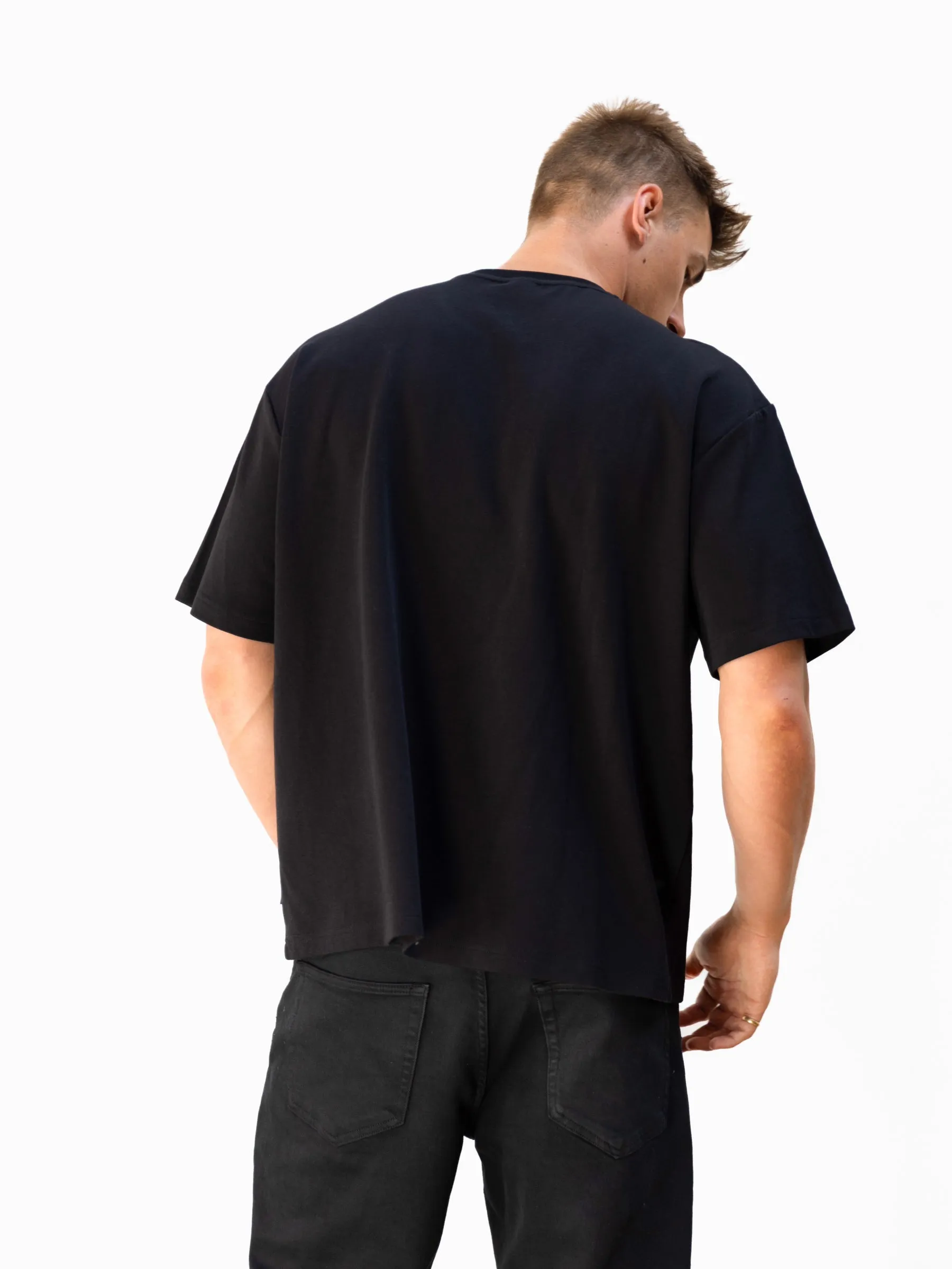 Logo Unfitted T-Shirt - Black sold by Blakely product image thumbnail 3