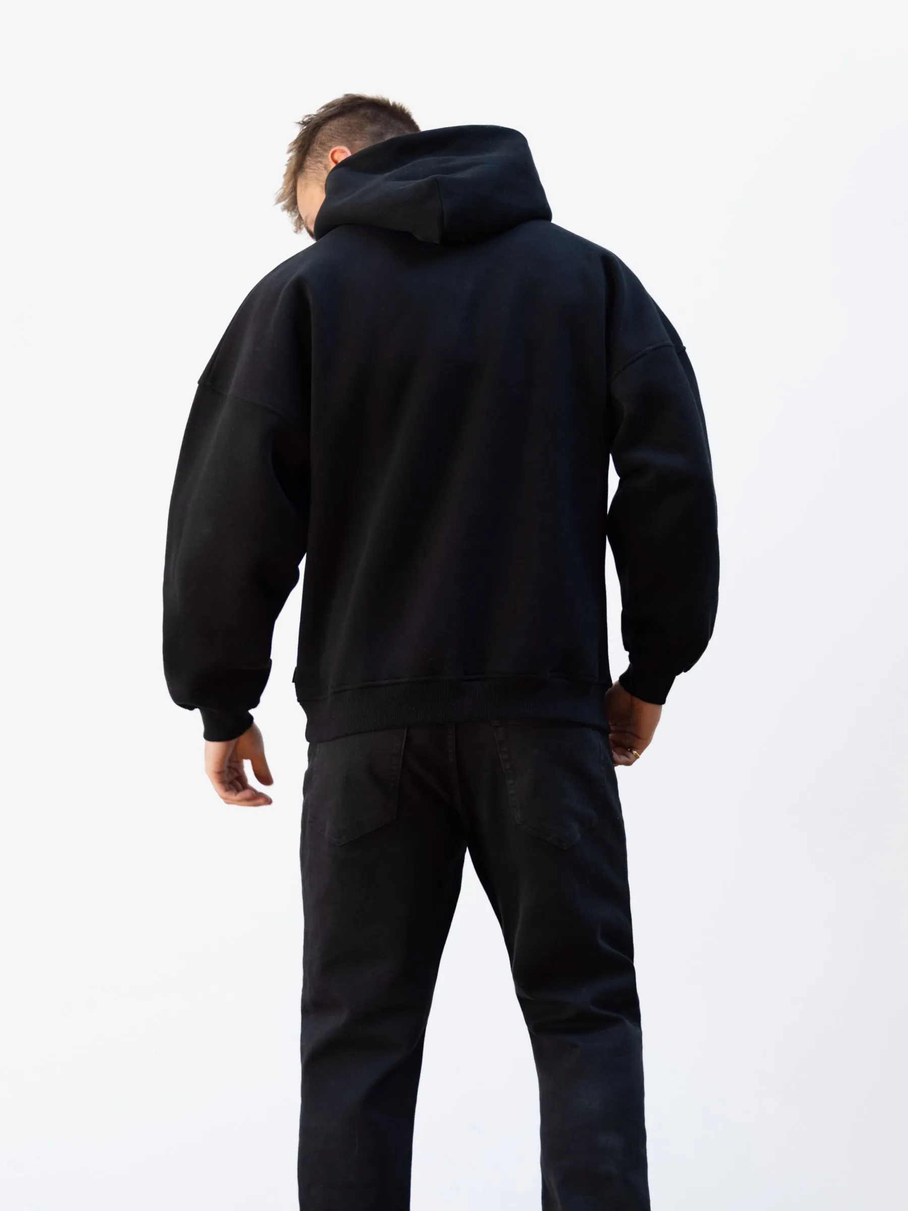 Logo Relaxed Hoodie - Black sold by Blakely product image thumbnail 4
