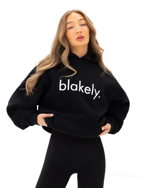 Logo Oversized Hoodie - Black sold by Blakely