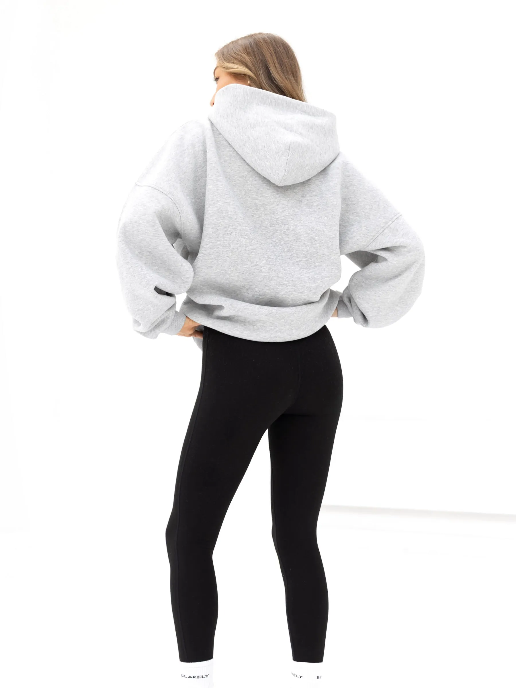 Logo Oversized Hoodie - Marl Grey sold by Blakely product image thumbnail 4