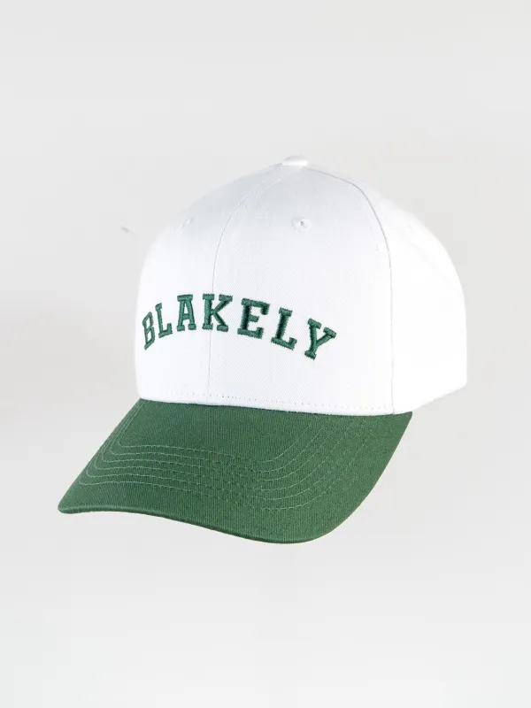 Varsity Cap - Green & White sold by Blakely